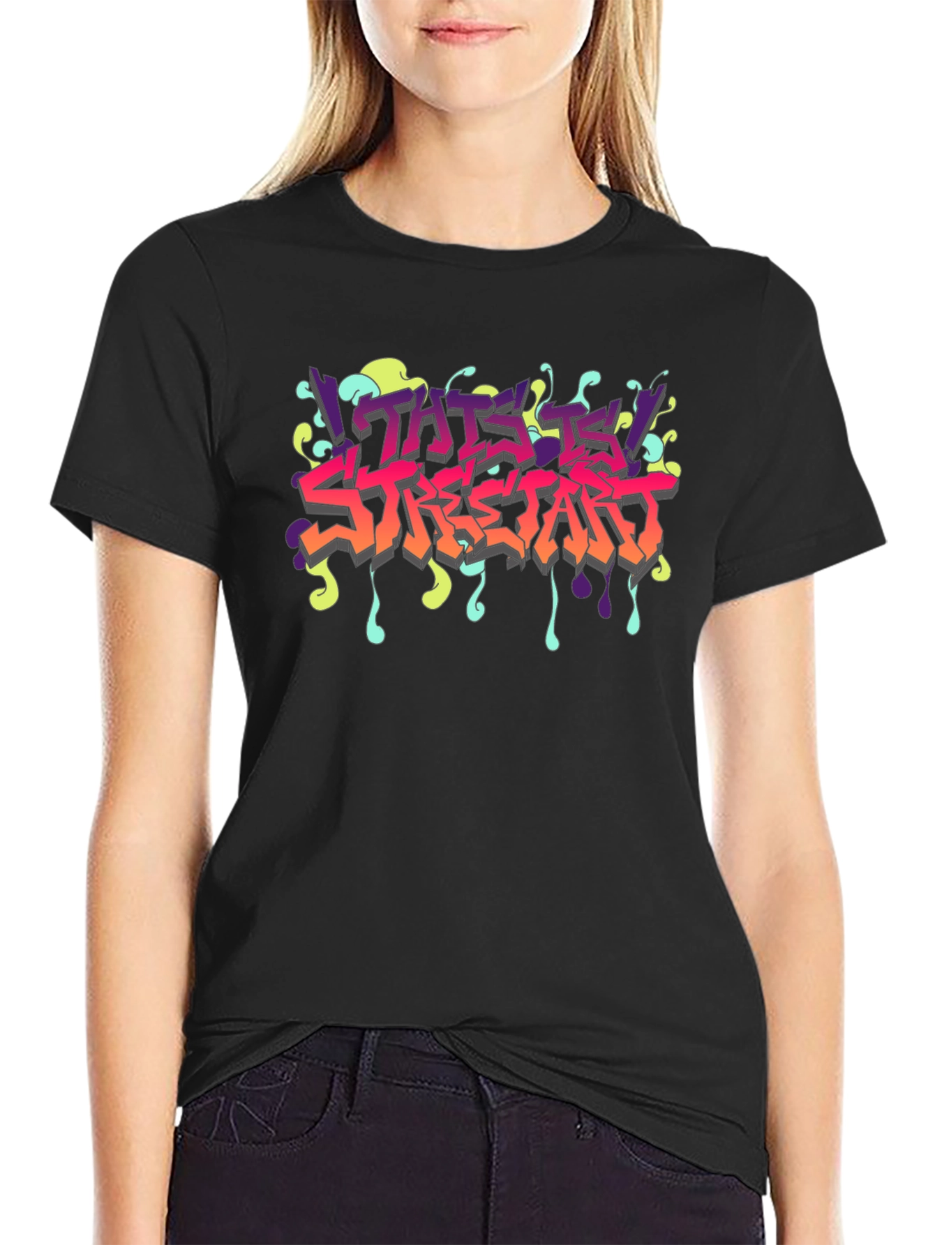 This Is Streetart Black Graphic Tee