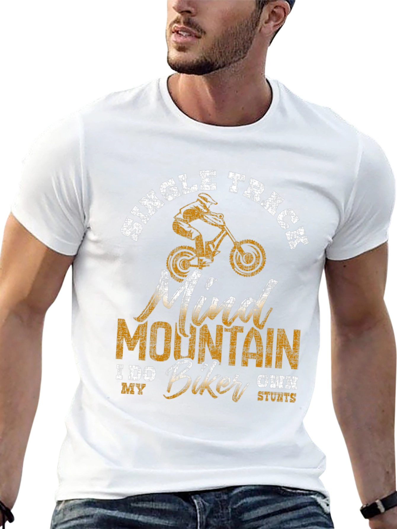 Single Track Mountain Biker T-Shirt