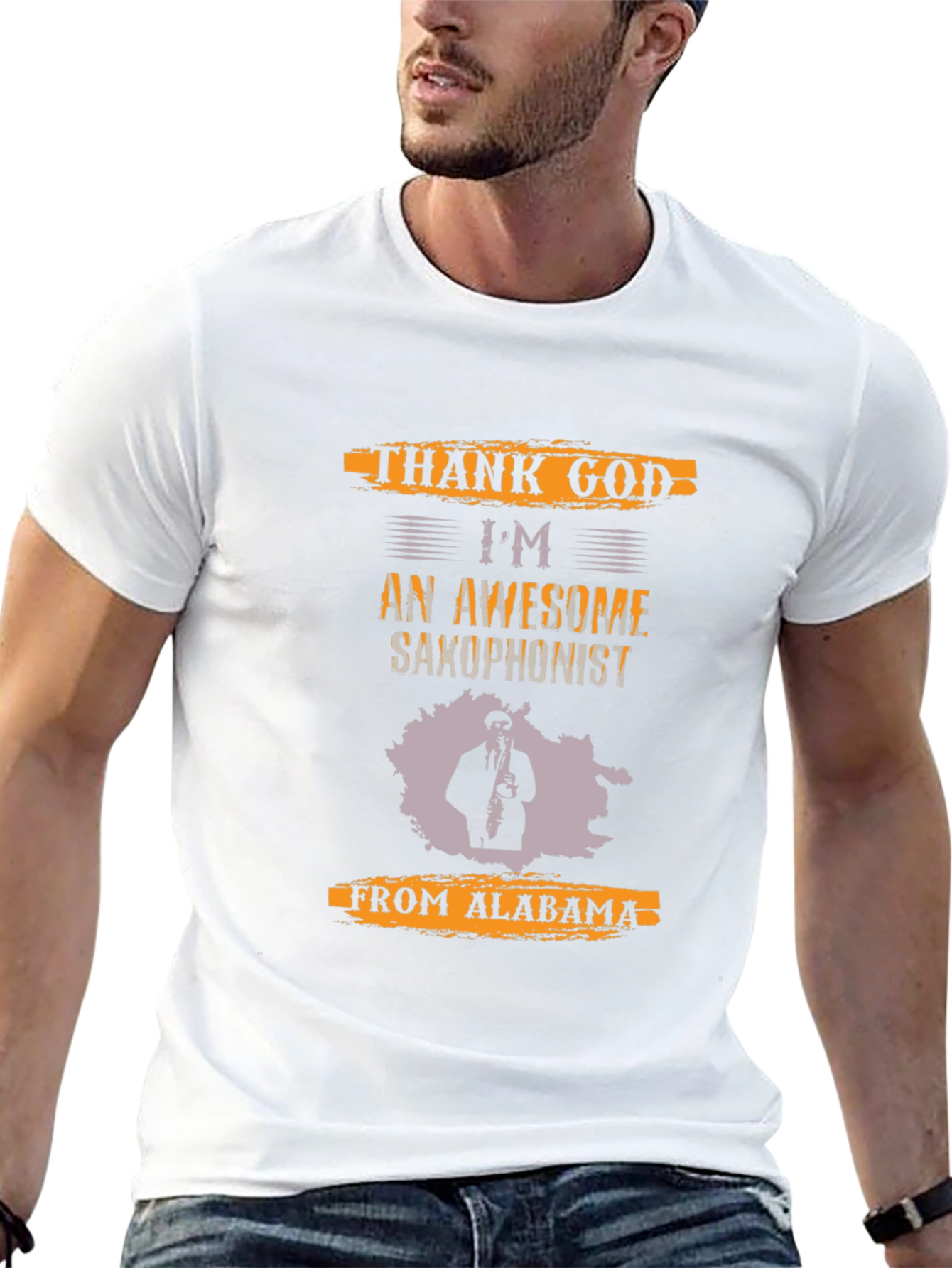 Saxophonist Alabama T-Shirt - Black