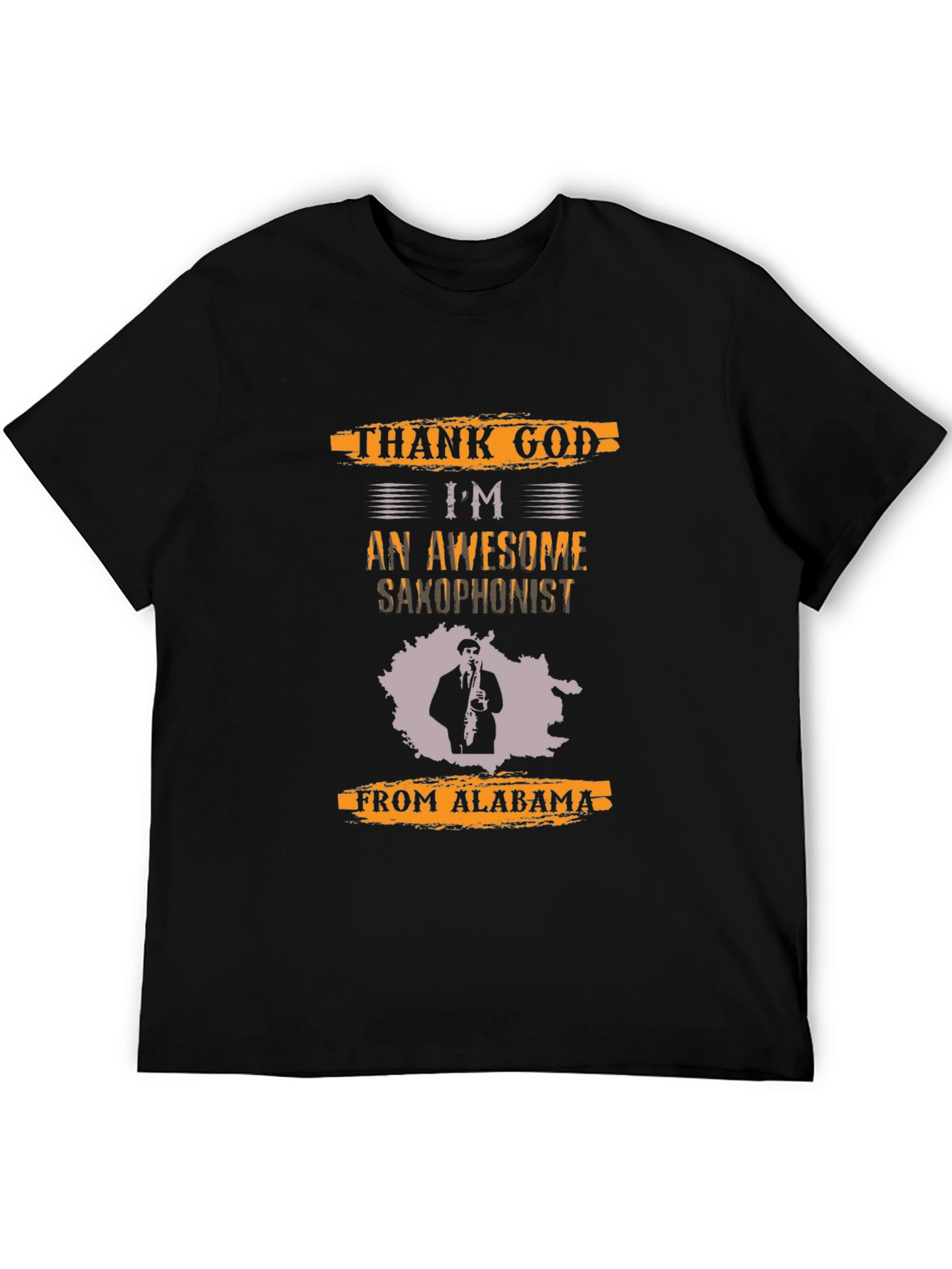 Saxophonist Alabama T-Shirt - Black