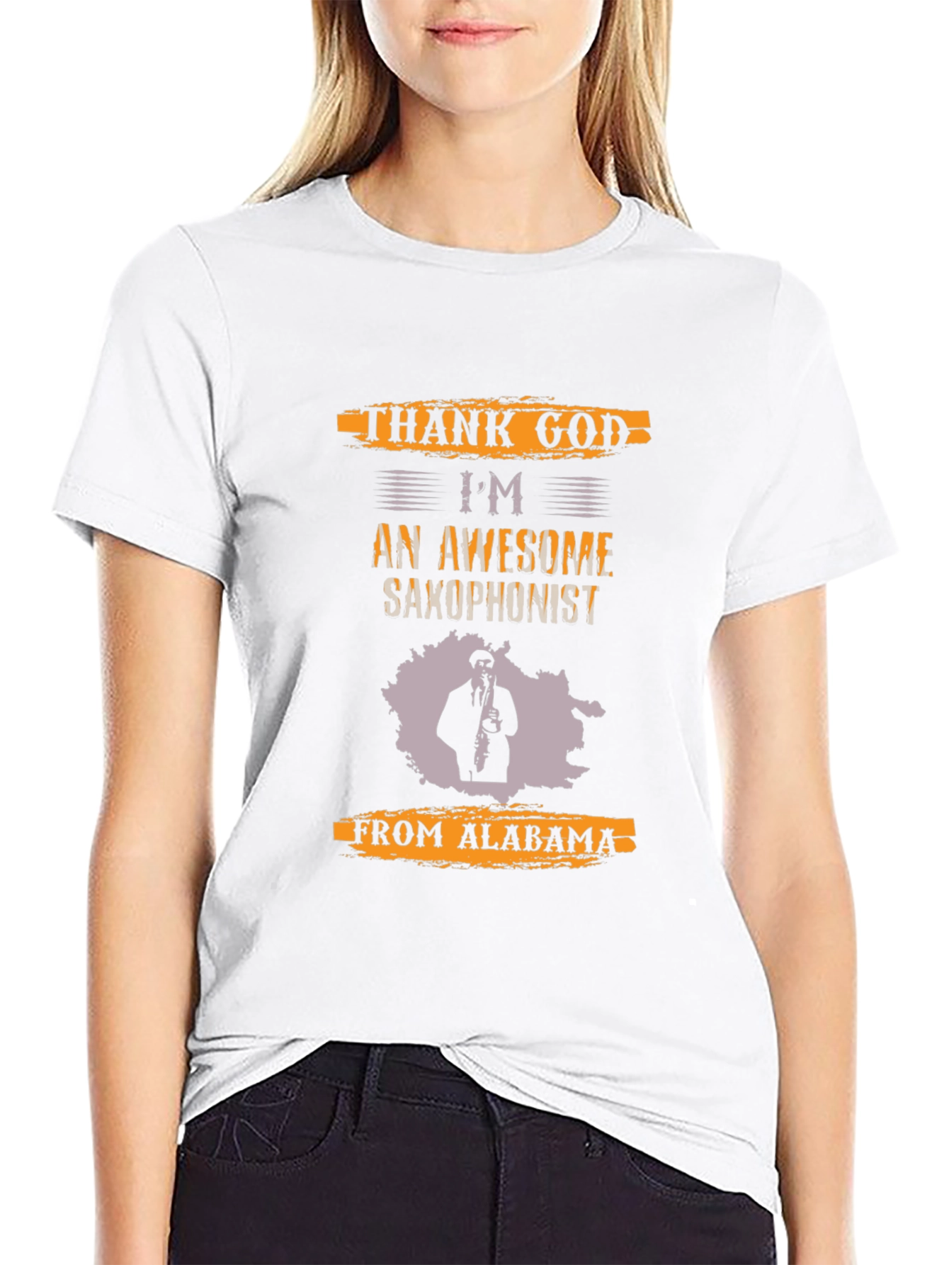 Saxophonist Alabama T-Shirt - Black