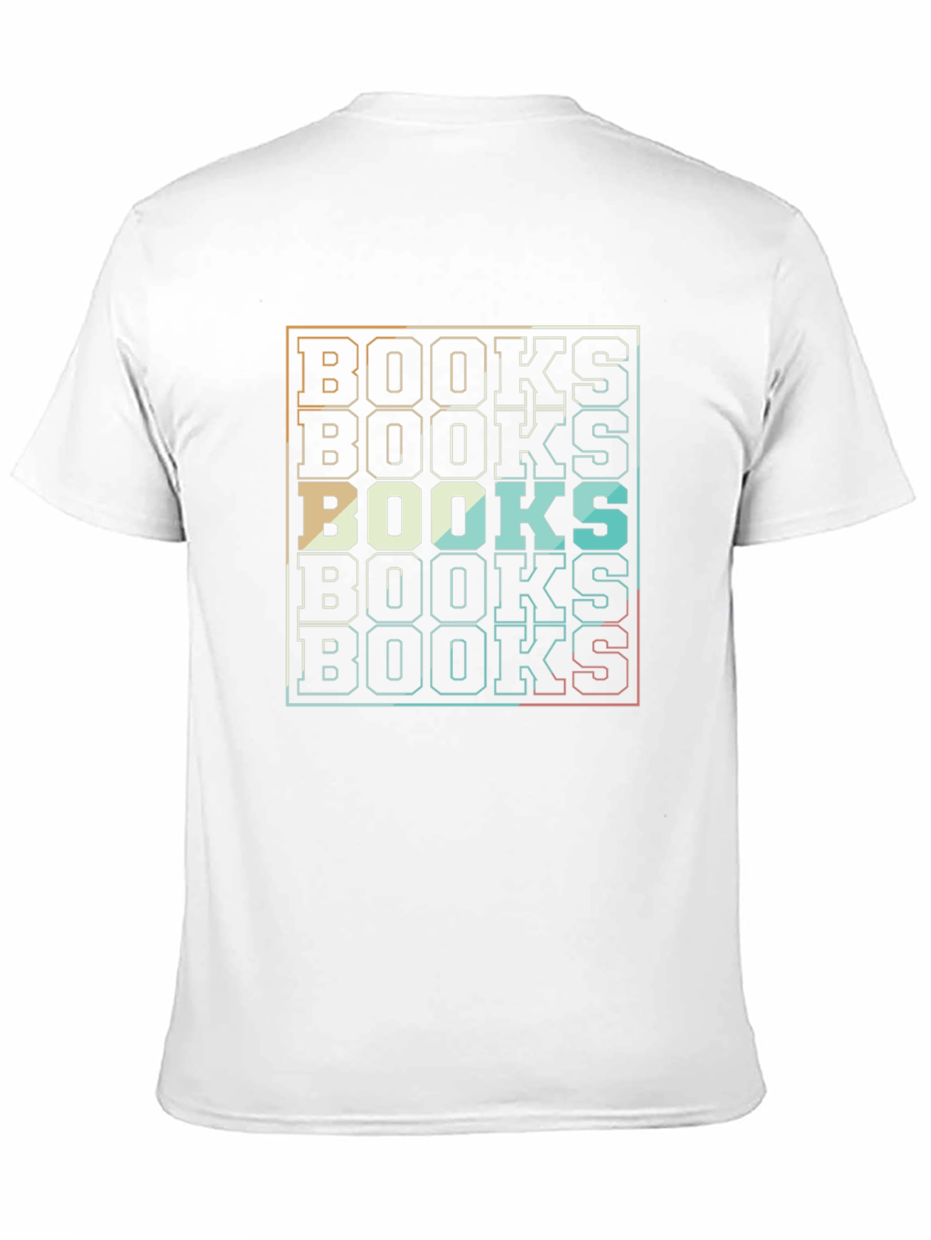 Retro Stacked BOOKS Graphic T-Shirt