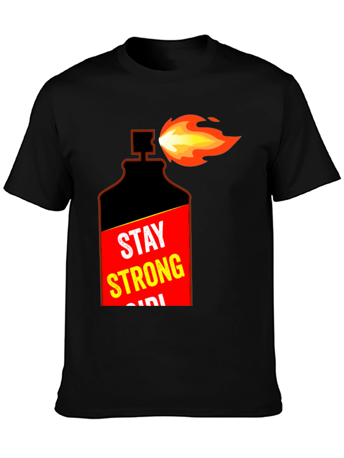 Stay Strong Molotov Cocktail Graphic T-Shirt