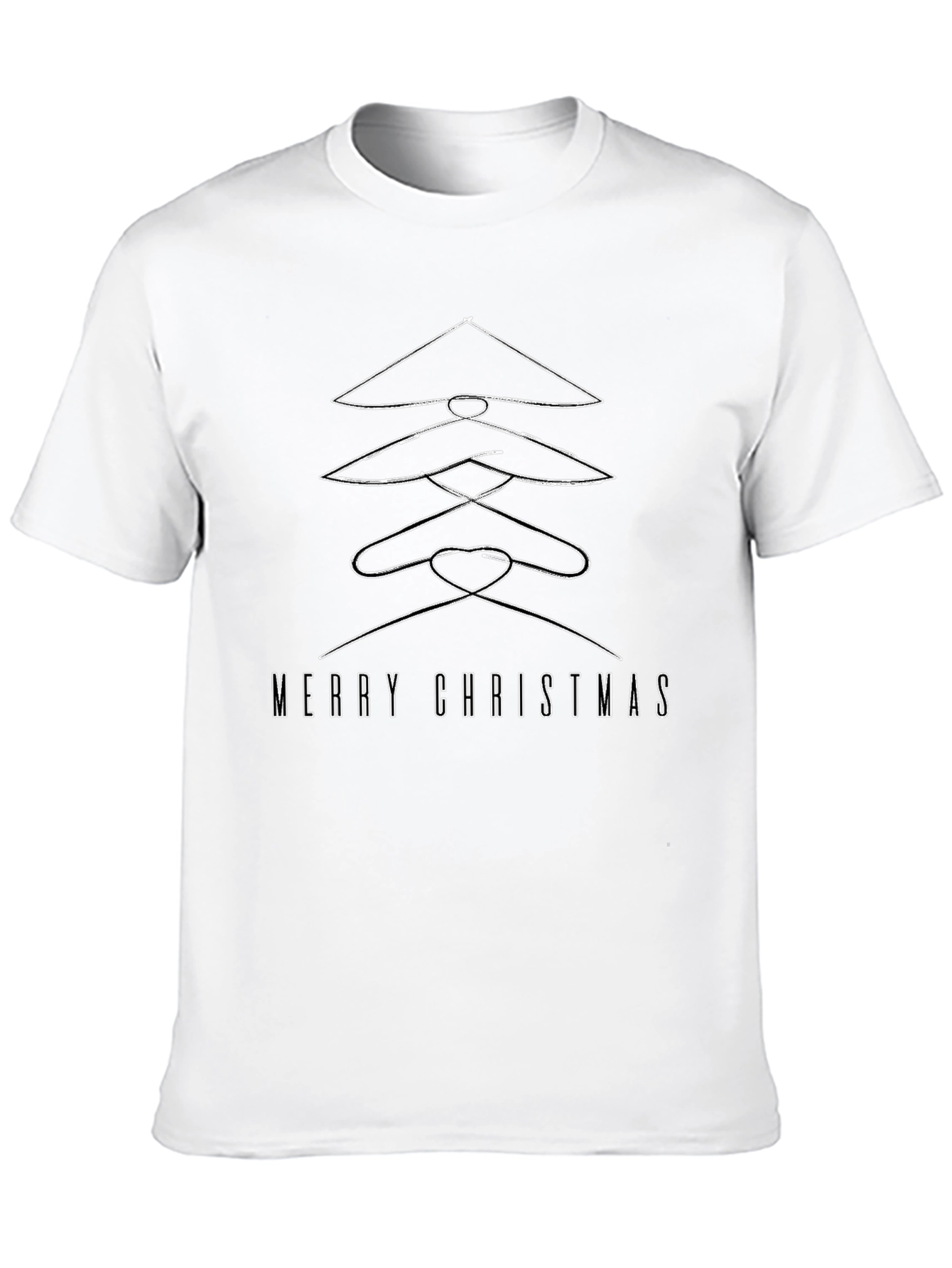 Merry Christmas Hangers Christmas Tree T-Shirt
