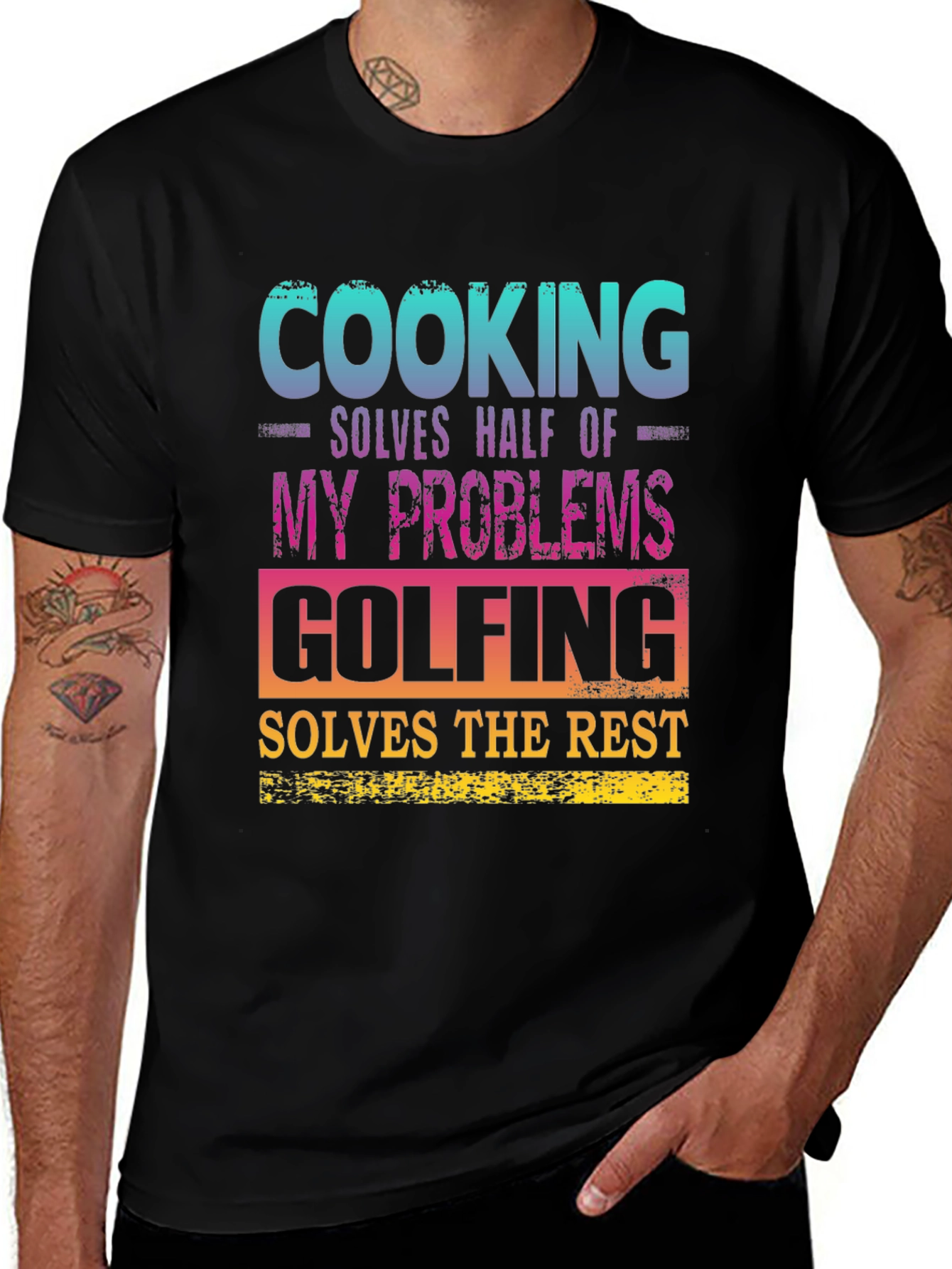 Cooking and Golfing Problem Solver T-Shirt