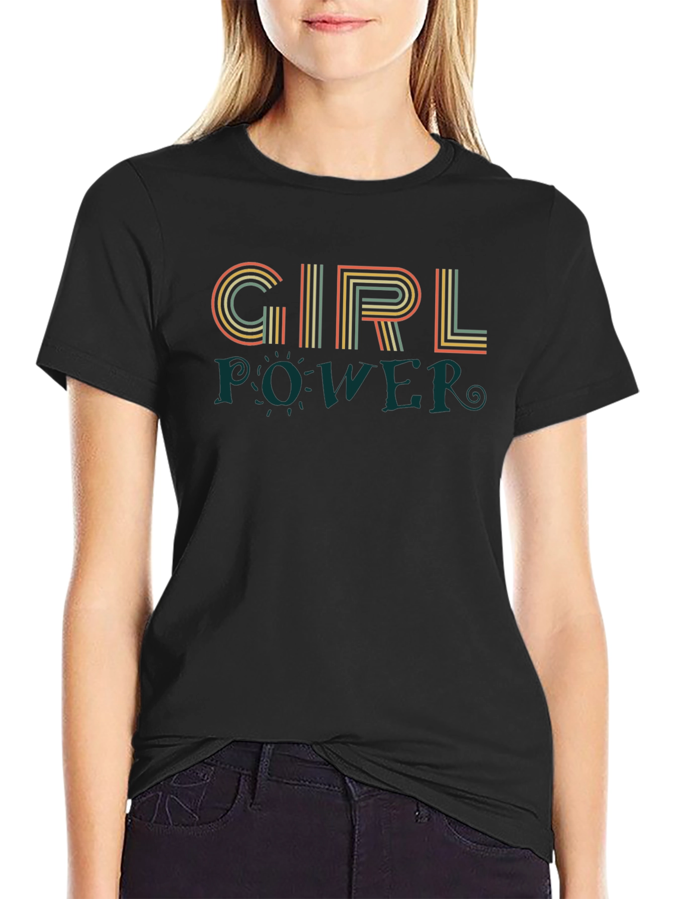 Girl Power Retro Graphic T-Shirt