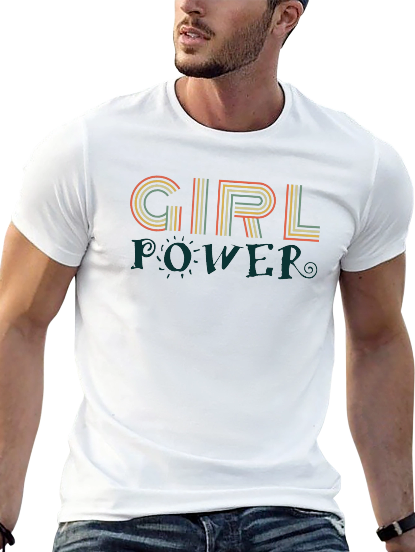 Girl Power Retro Graphic T-Shirt