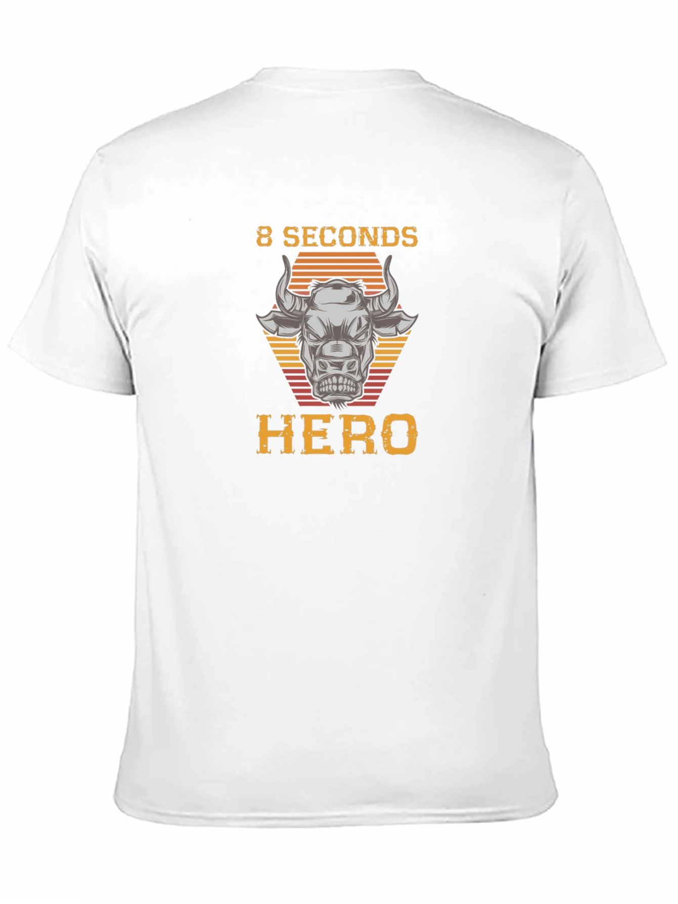 8 Seconds Hero Bull Riding Graphic T-Shirt