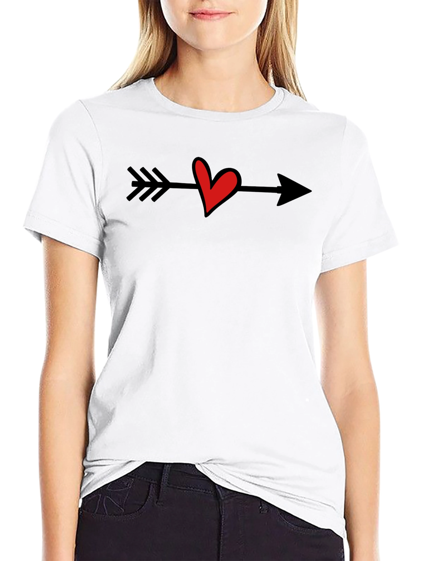 Heart Arrow T-Shirt - Love Cupid Valentine