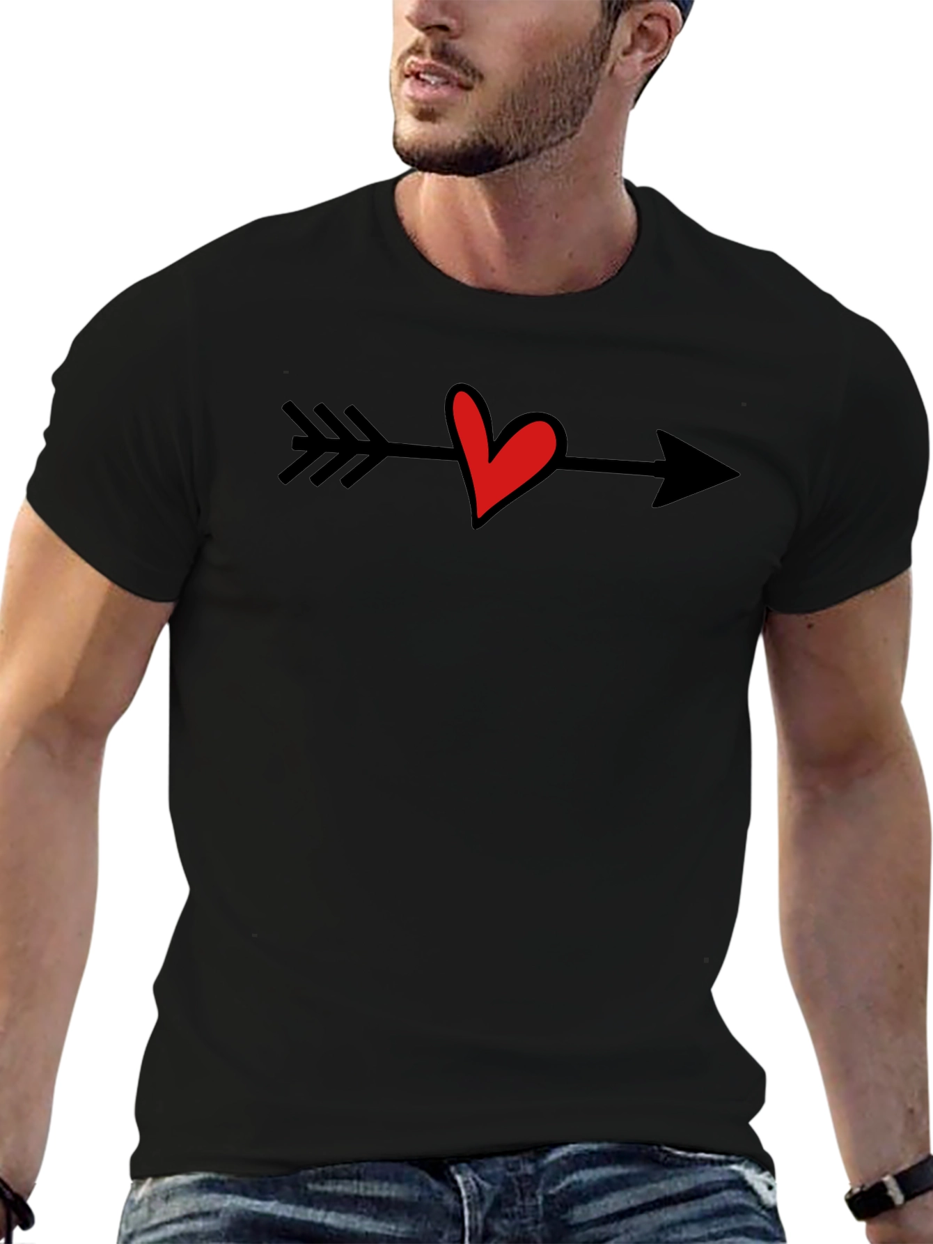 Heart Arrow T-Shirt - Love Cupid Valentine