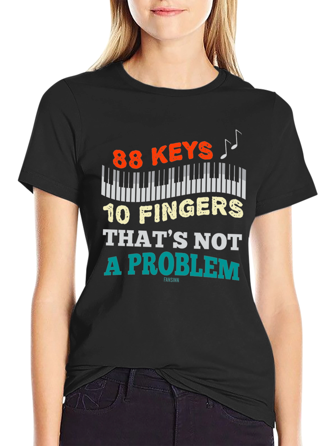 88 Keys 10 Fingers Piano Player T-Shirt