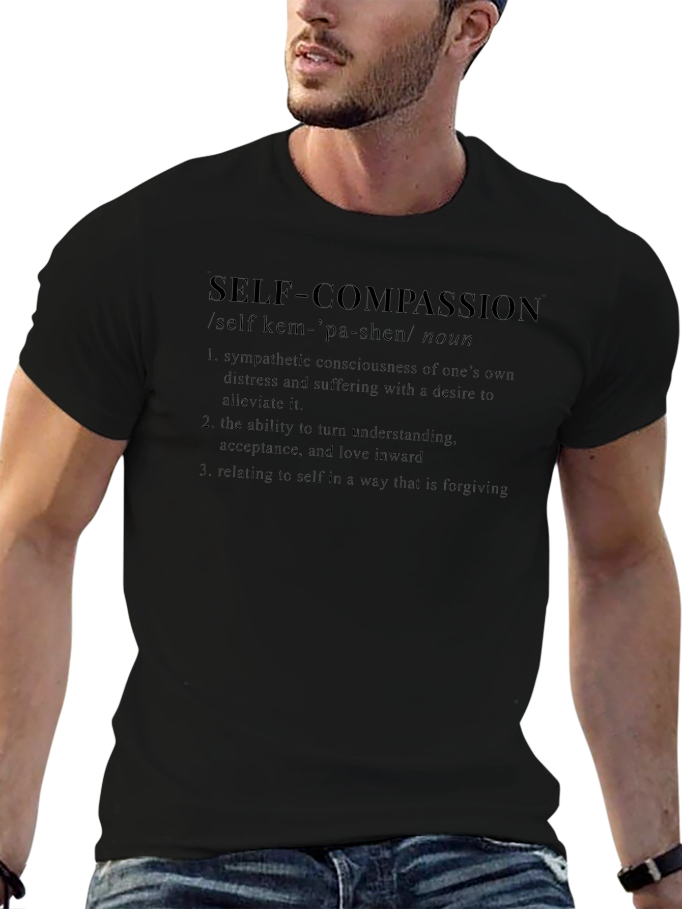 Self Compassion Definition Graphic T-Shirt