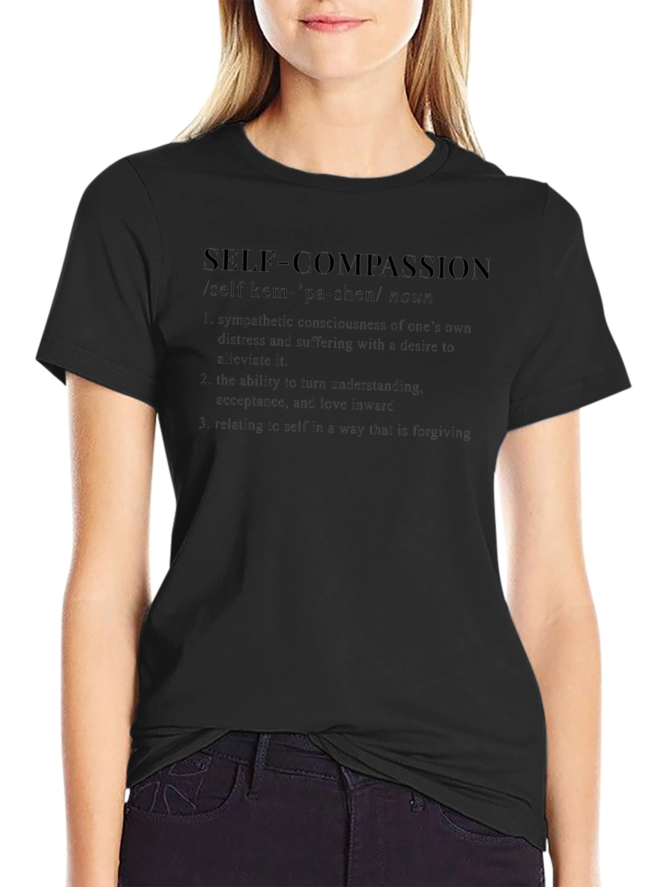 Self Compassion Definition Graphic T-Shirt
