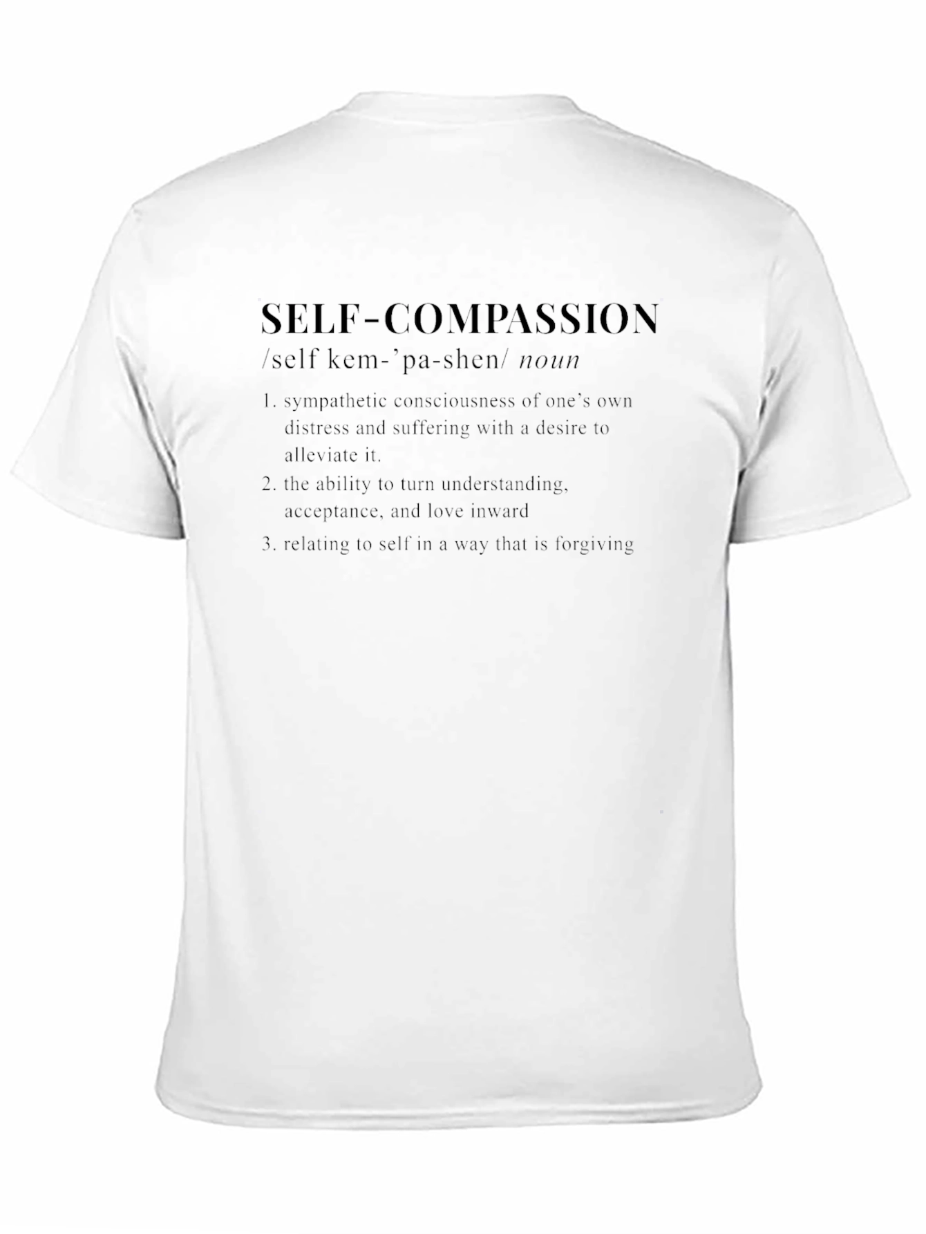 Self Compassion Definition Graphic T-Shirt