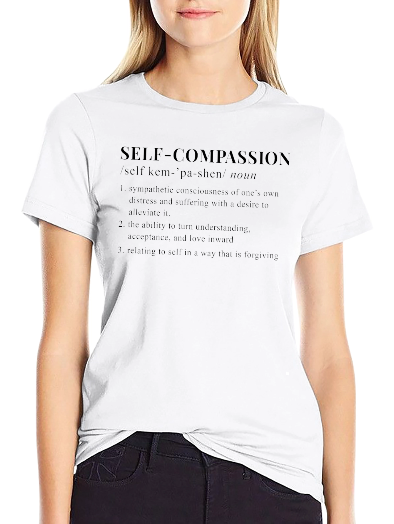 Self Compassion Definition Graphic T-Shirt