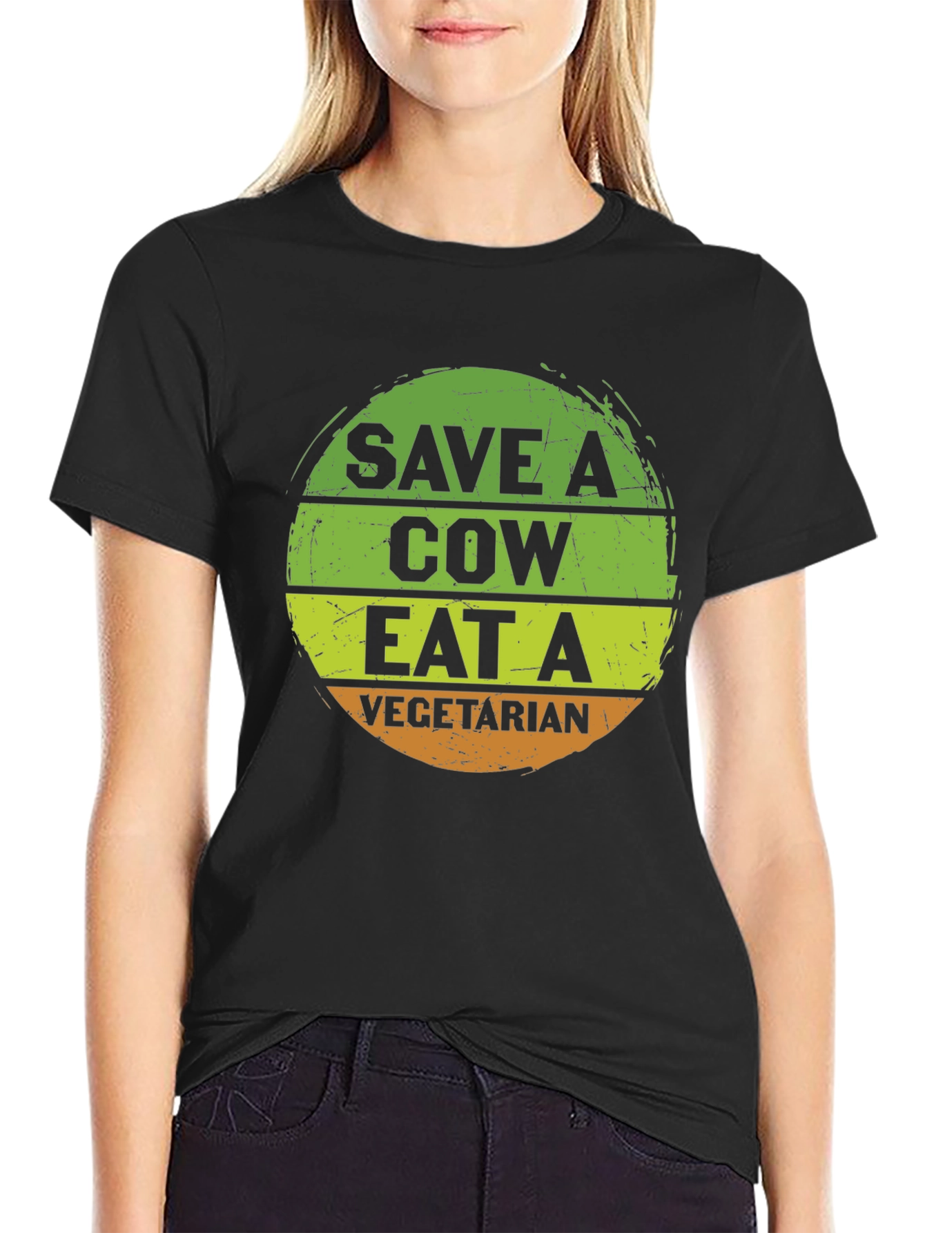 Save A Cow Eat A Vegetarian Graphic Tee