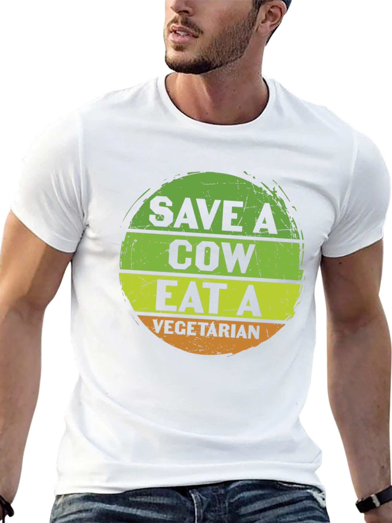 Save A Cow Eat A Vegetarian Graphic Tee