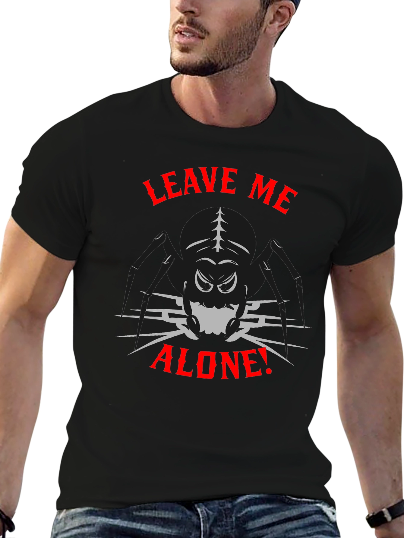 Leave Me Alone Spider Graphic T-Shirt