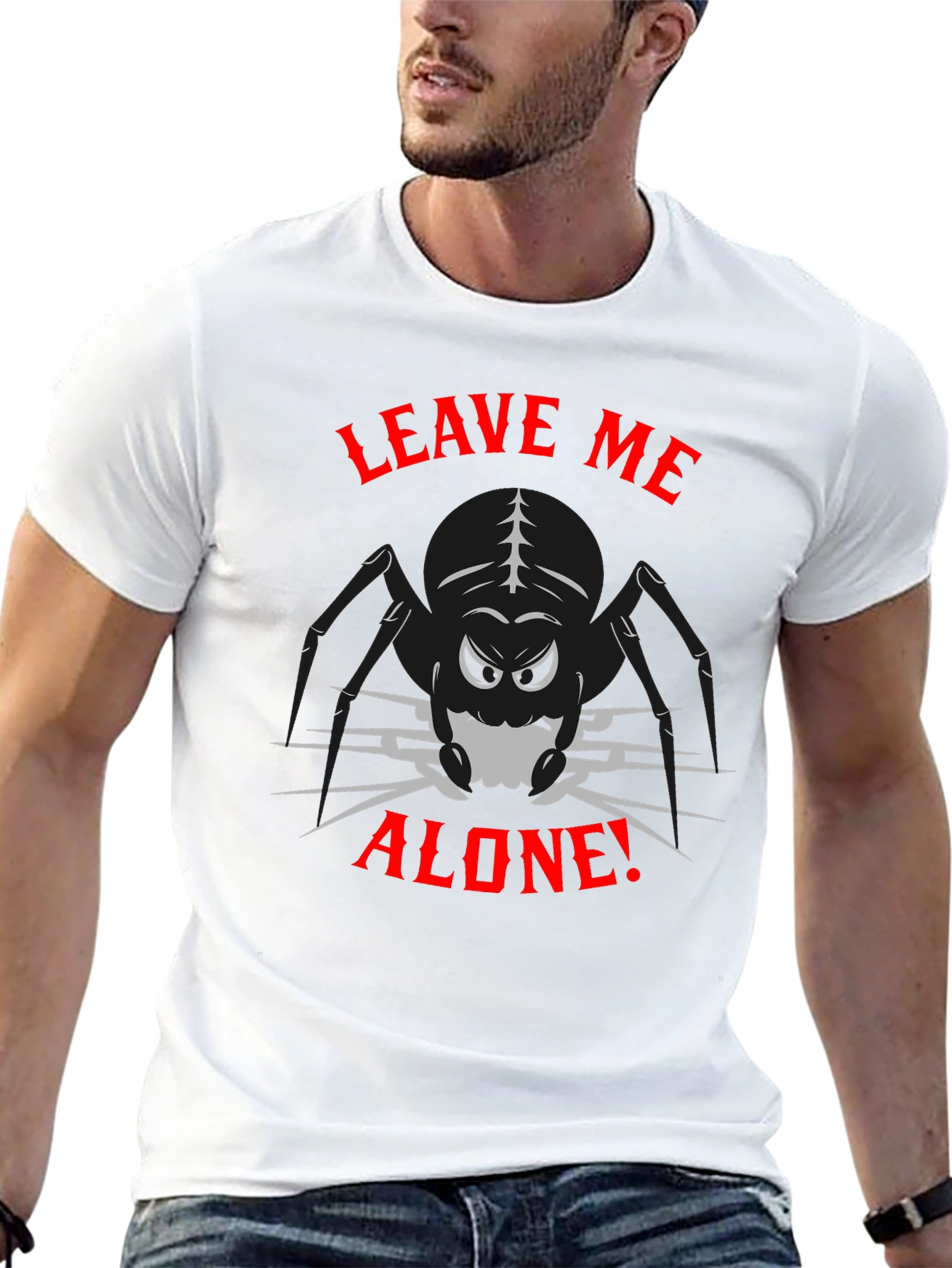 Leave Me Alone Spider Graphic T-Shirt