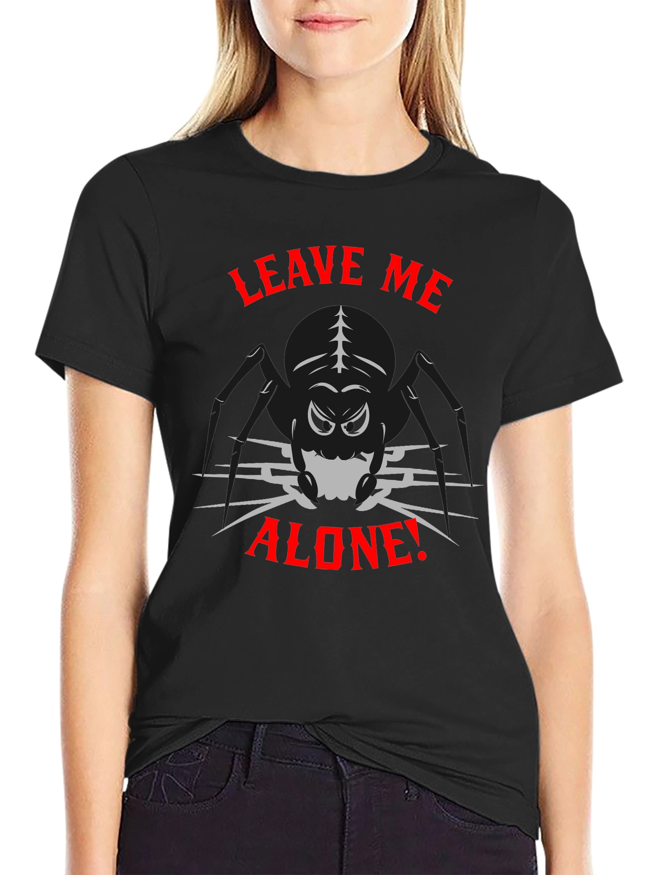 Leave Me Alone Spider Graphic T-Shirt