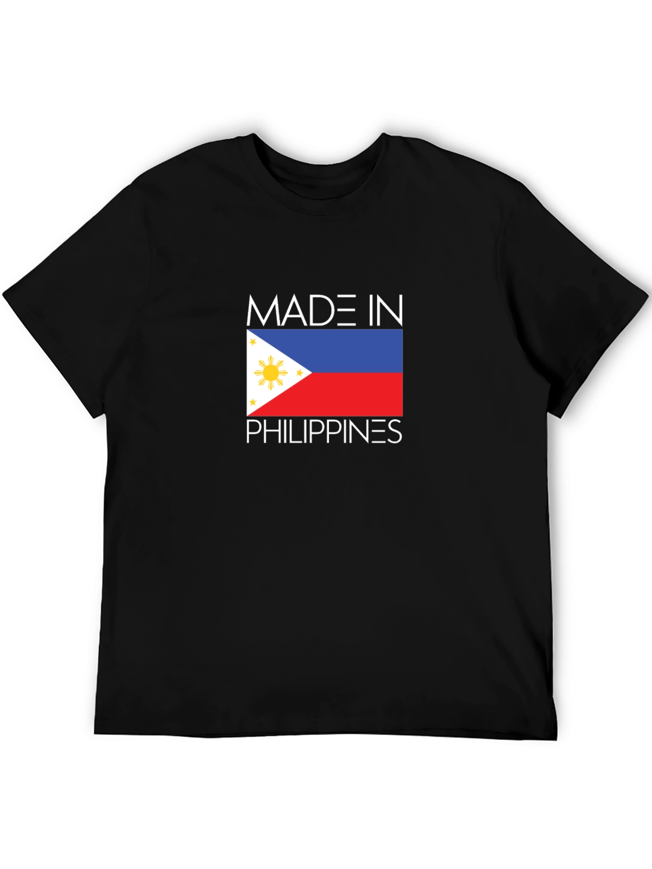 Made in Philippines T-Shirt - Black Crew Neck
