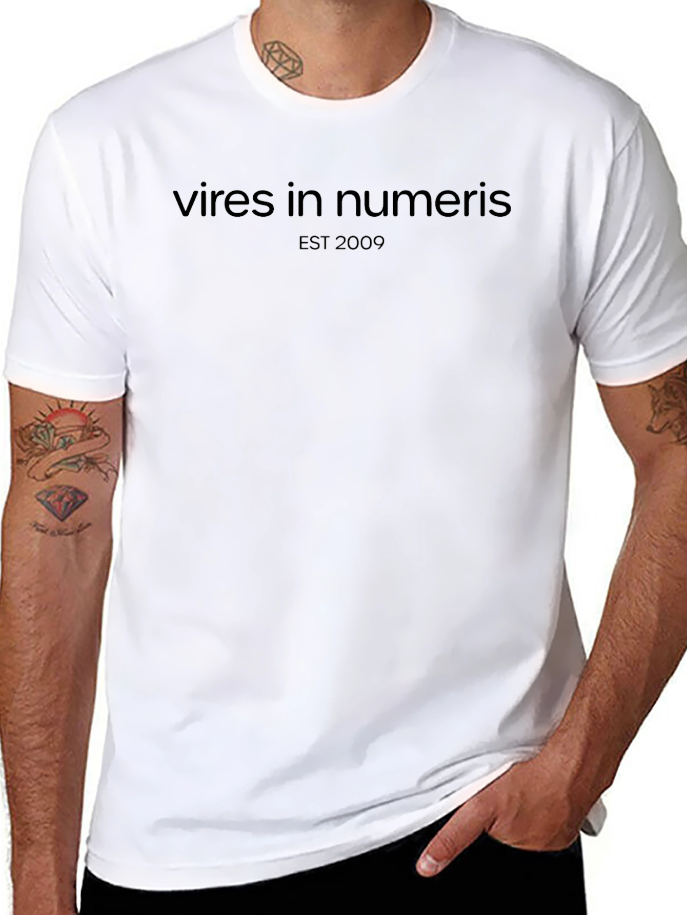 Vires In Numeris EST 2009 Black T-Shirt