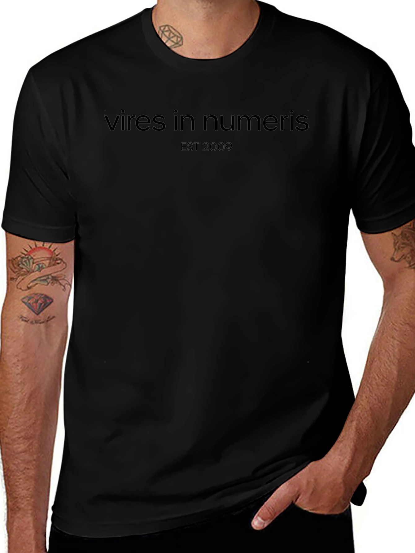 Vires In Numeris EST 2009 Black T-Shirt