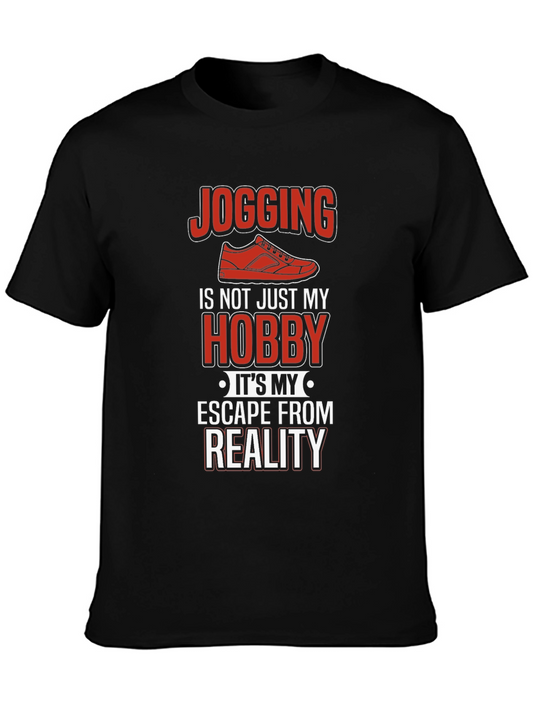 Jogging Hobby Graphic Tee - Escape From Reality T-Shirt