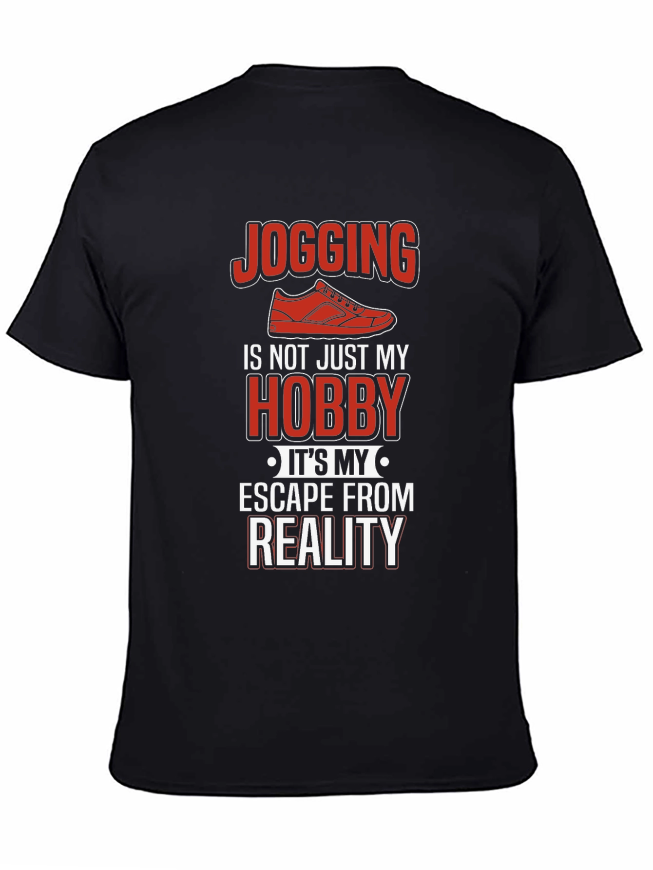 Jogging Hobby Graphic Tee - Escape From Reality T-Shirt