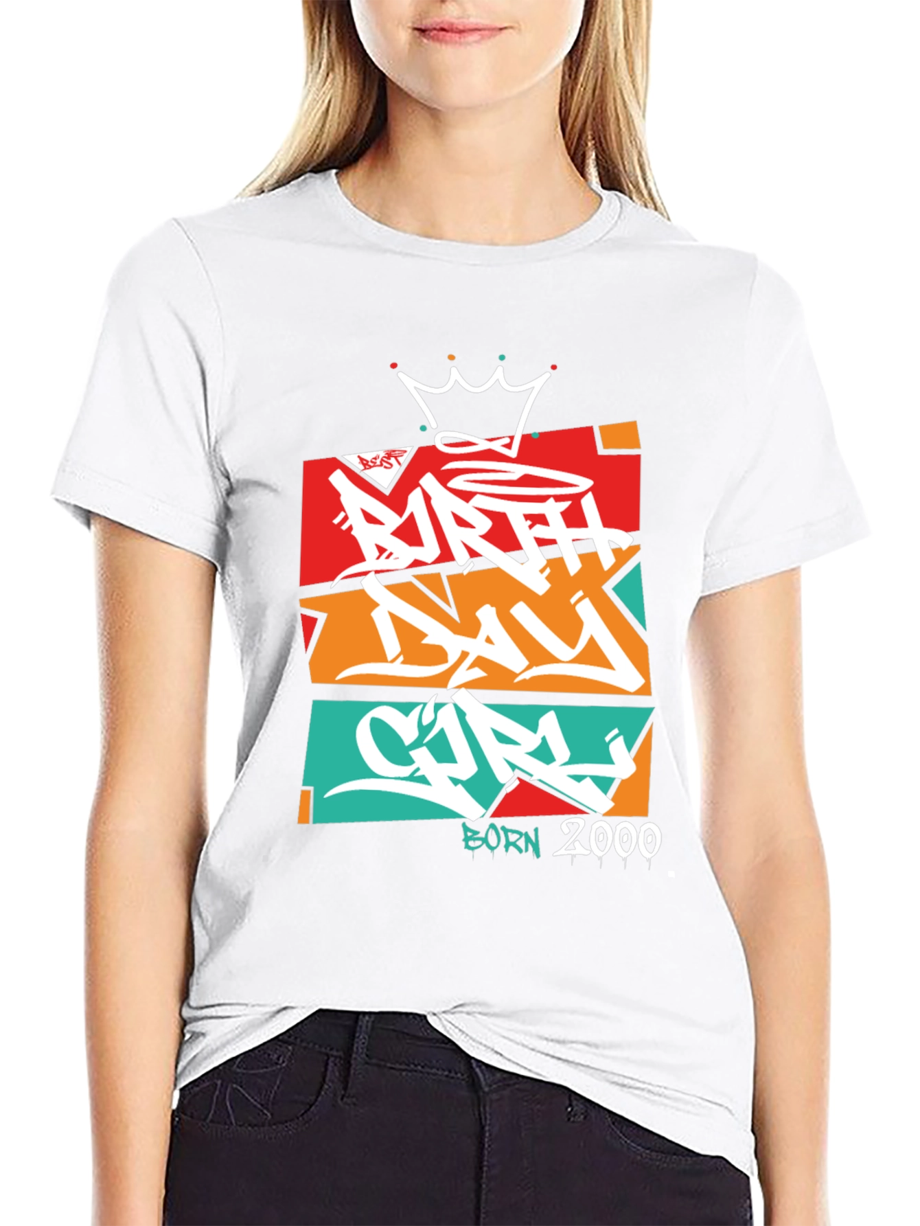 Birthday Girl Born 2000 Graphic Tee