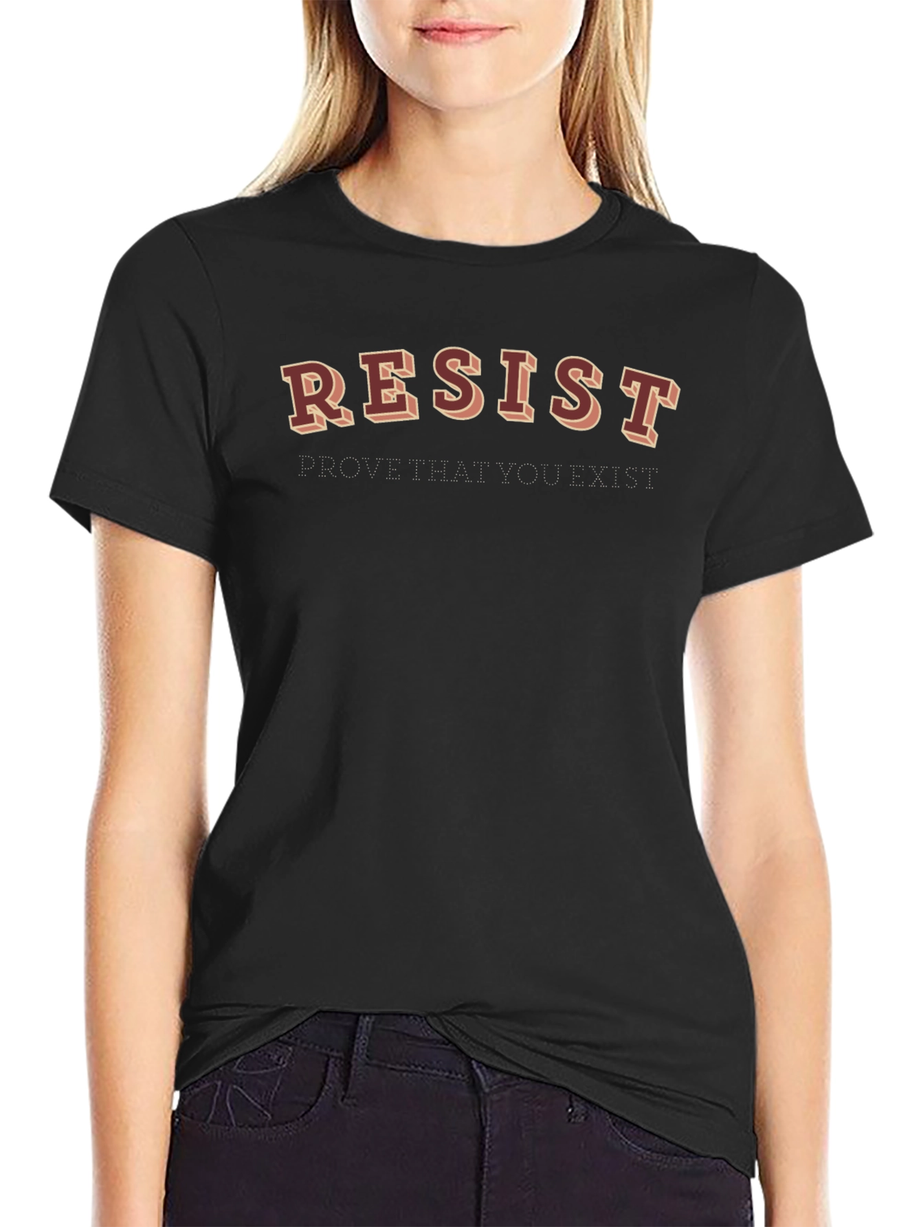 Resist Graphic Tee - Prove You Exist Black T-Shirt
