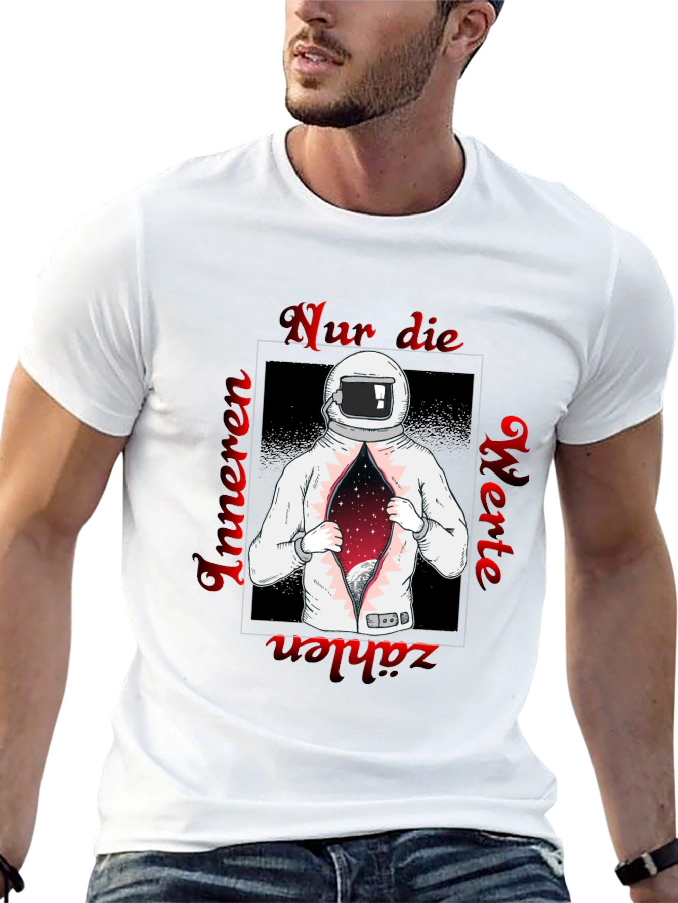 Astronaut Space T-Shirt - German Text Print