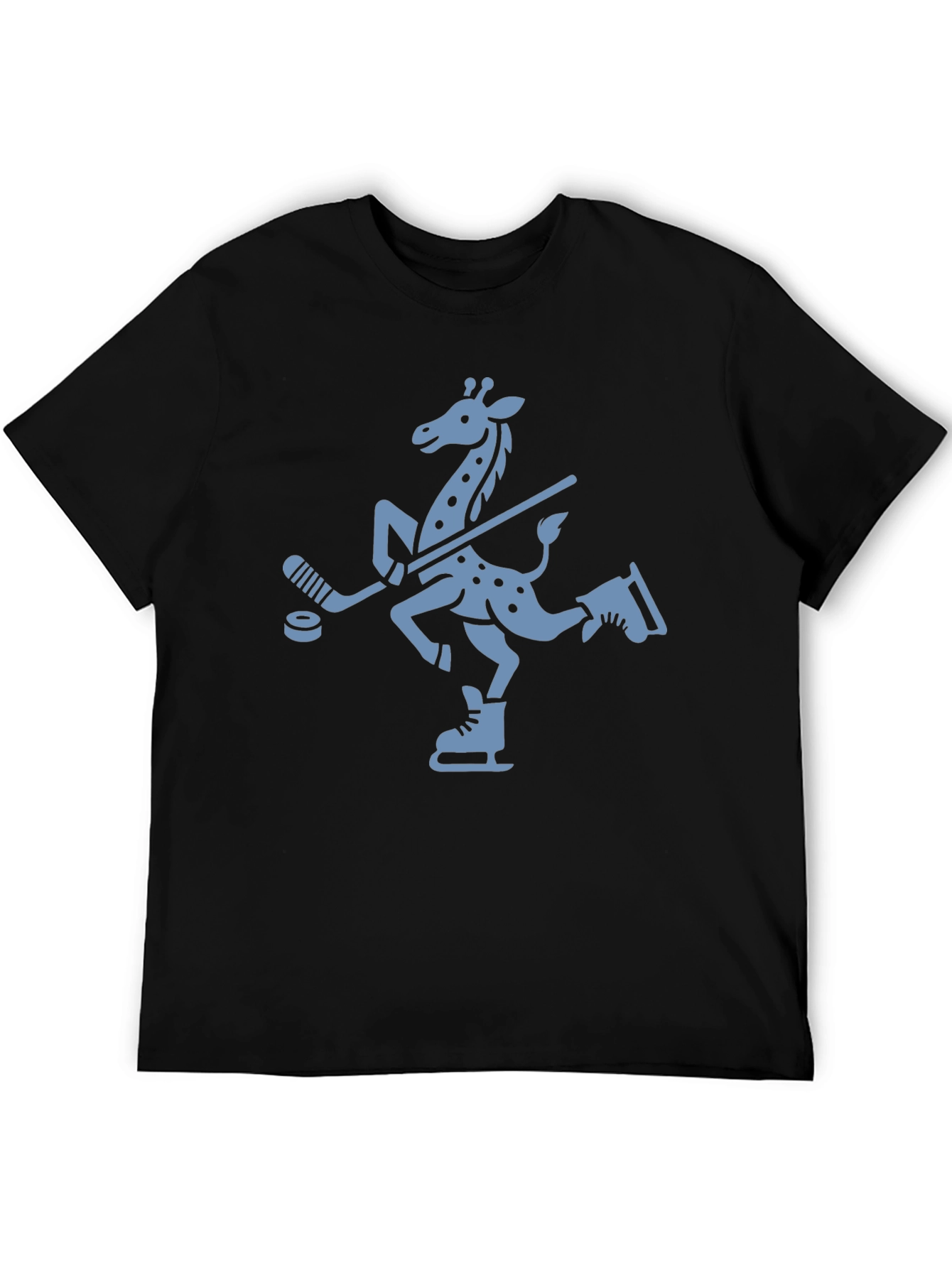 Quirky Giraffe Ice Hockey T-Shirt