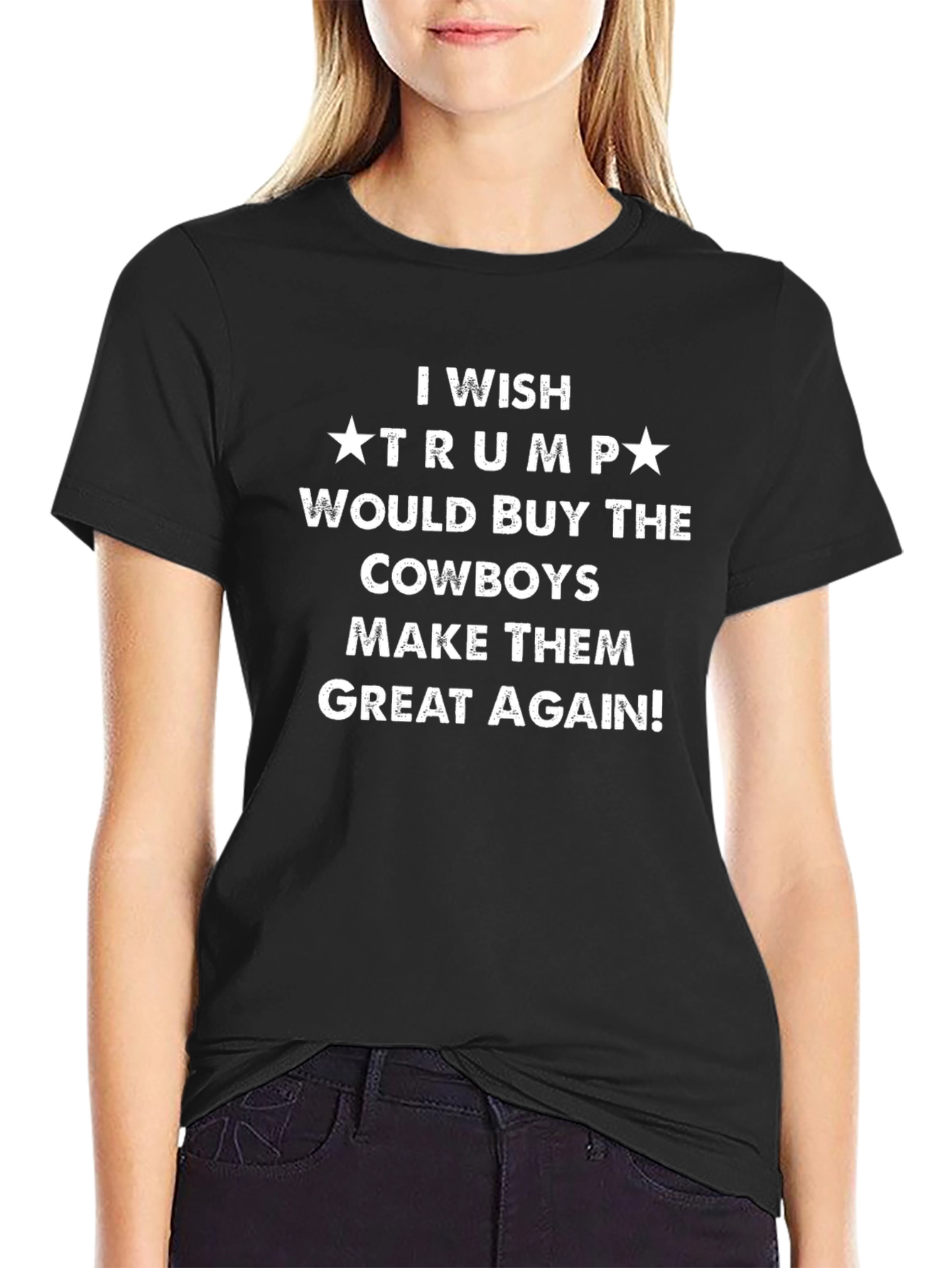 Trump Cowboys Slogan Tee - Make Them Great Again!