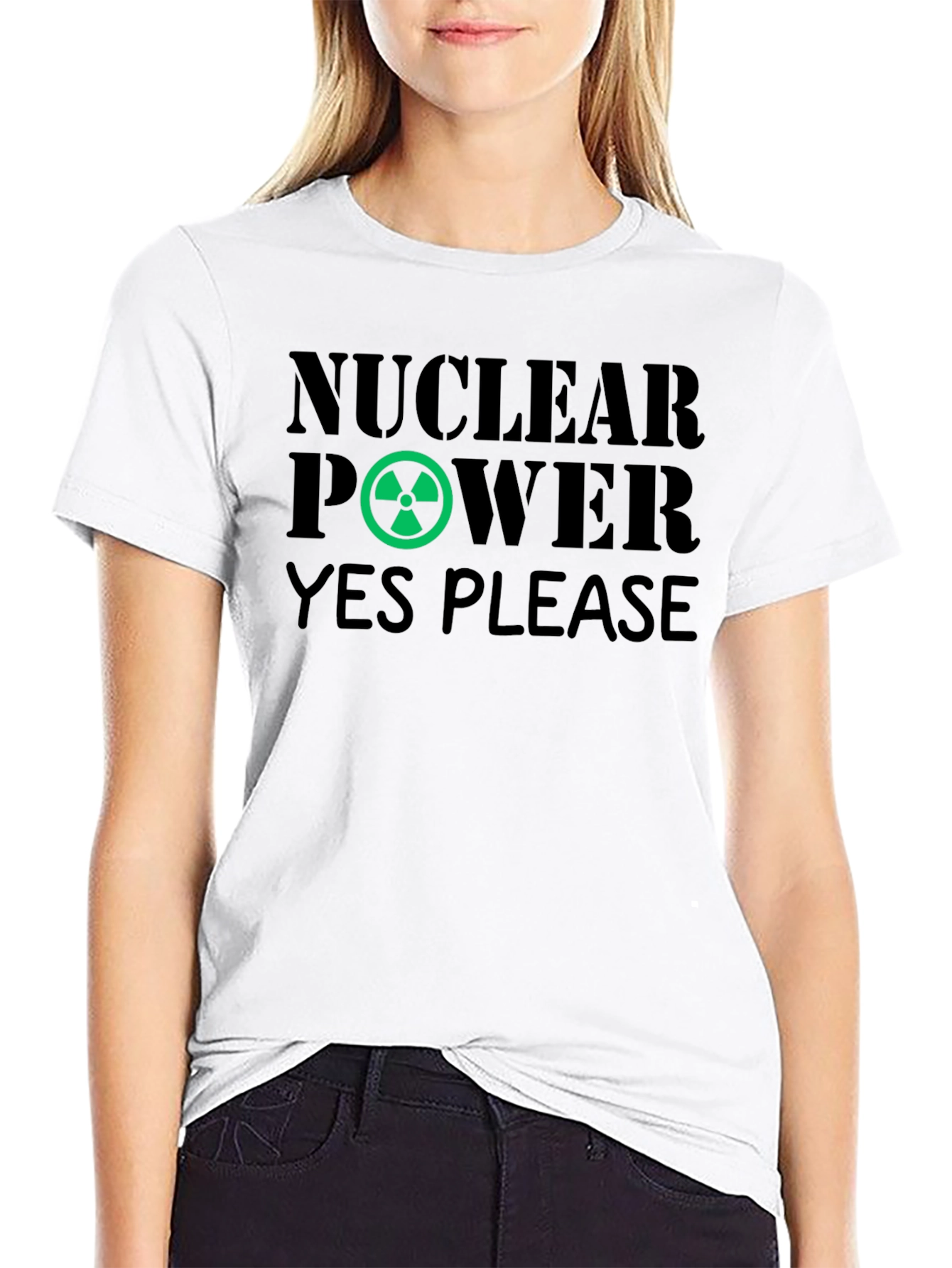 Nuclear Power YES PLEASE! Novelty Graphic T-Shirt
