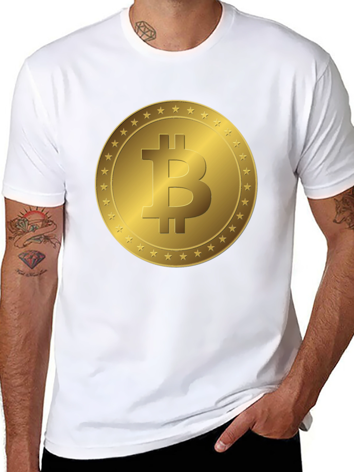 Bitcoin T-Shirt - Gold Coin Design