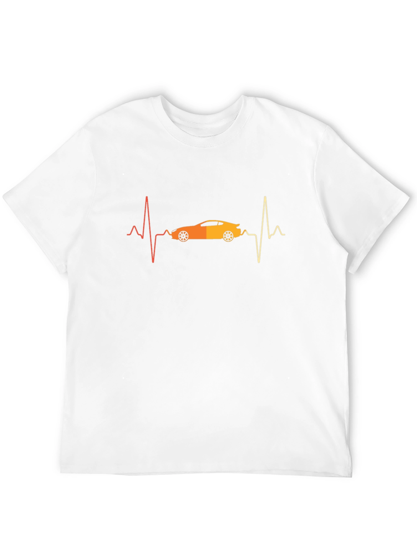 Car Heartbeat Graphic Tee - Black