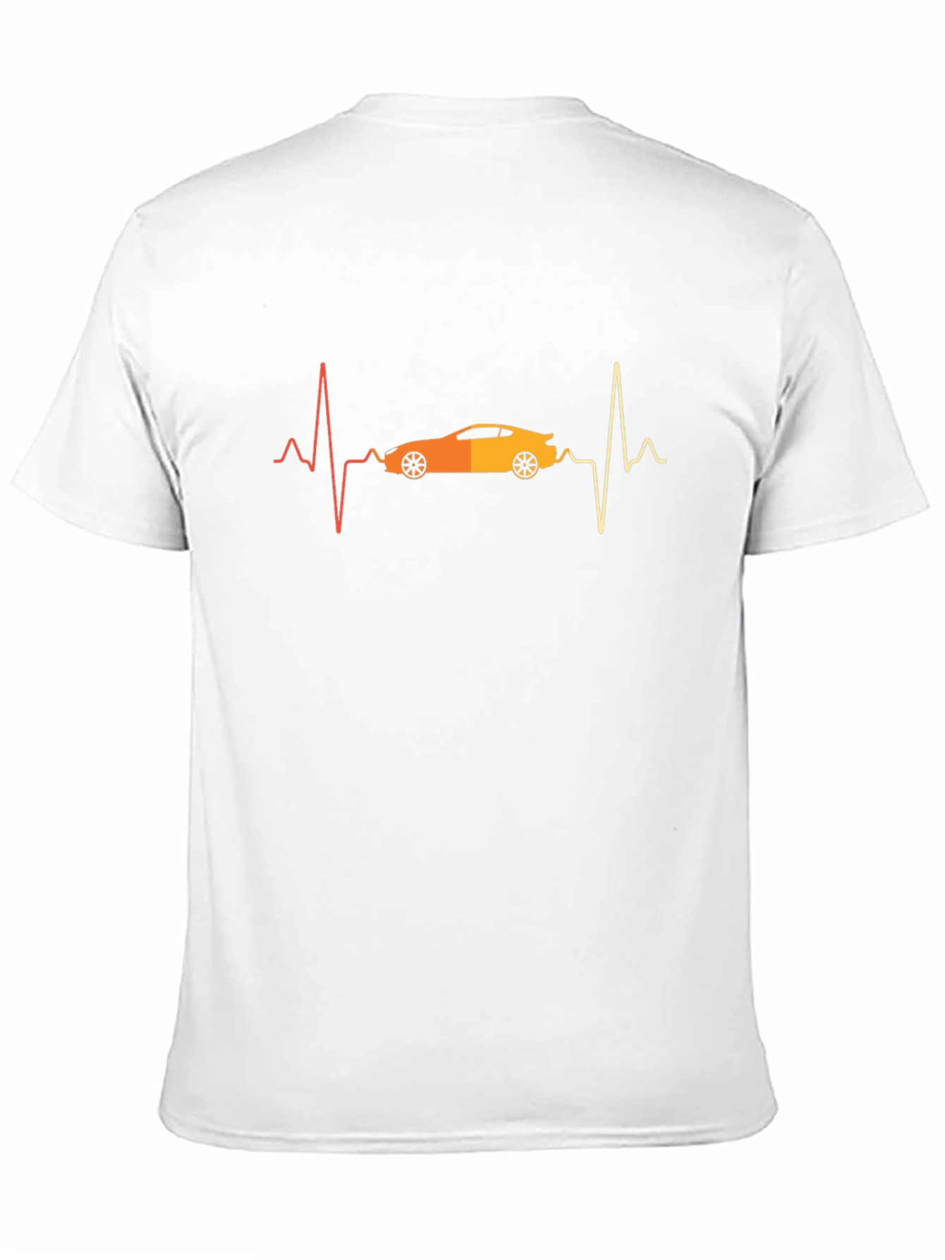 Car Heartbeat Graphic Tee - Black