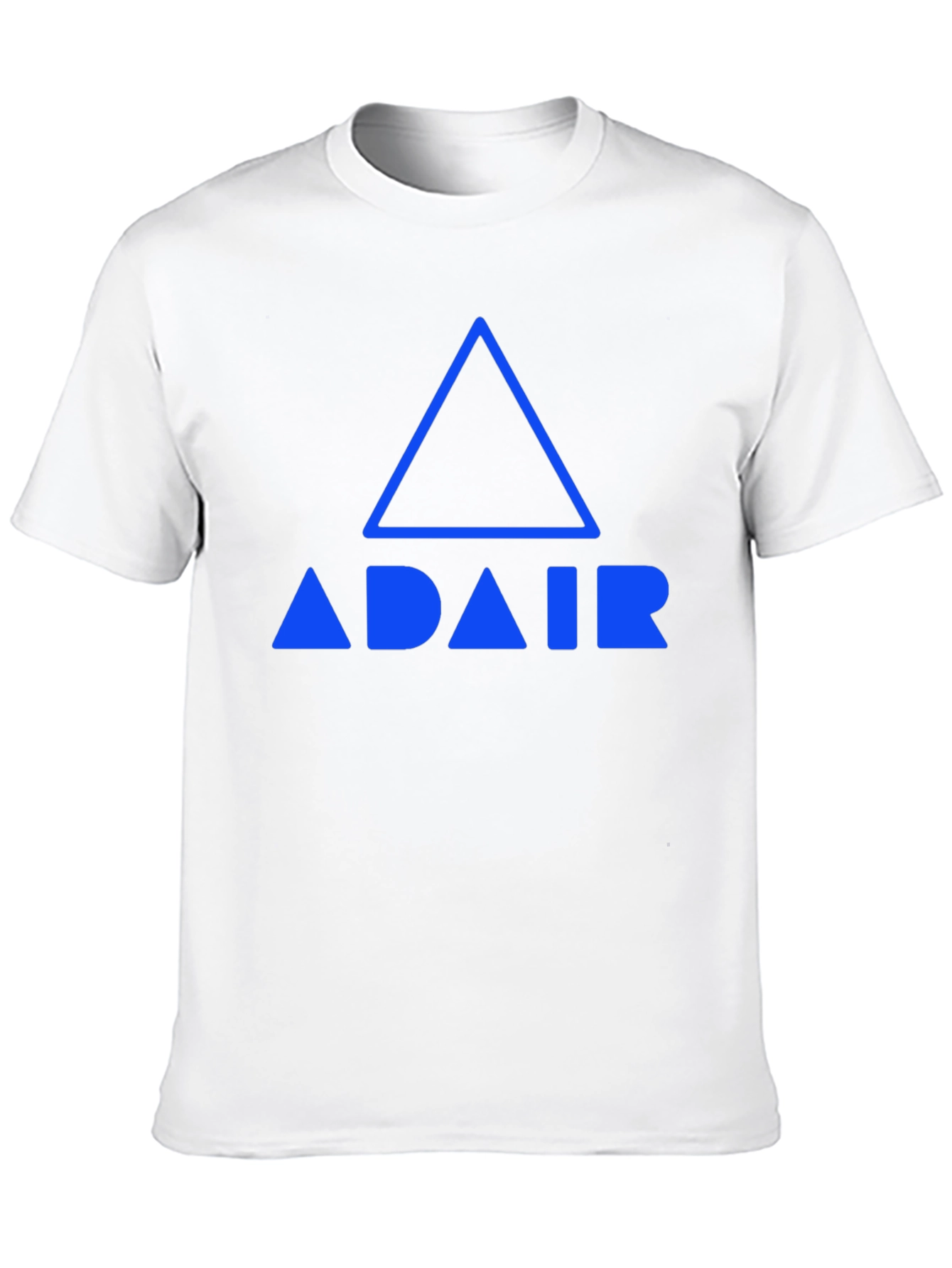 Adair Blue Logo Graphic Tee - Black Cotton Blend