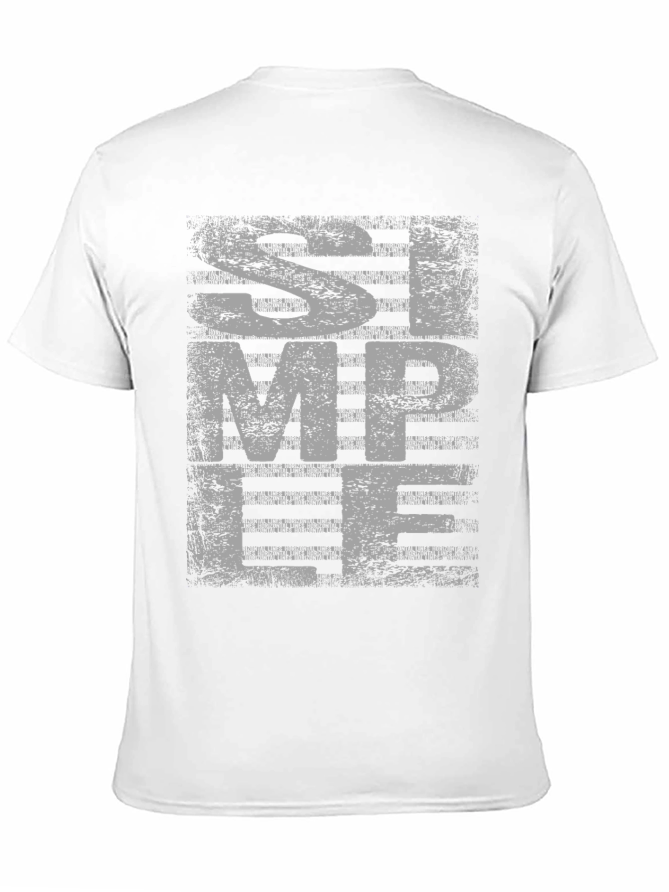 Simple Graphic Tee - Distressed Black Shirt