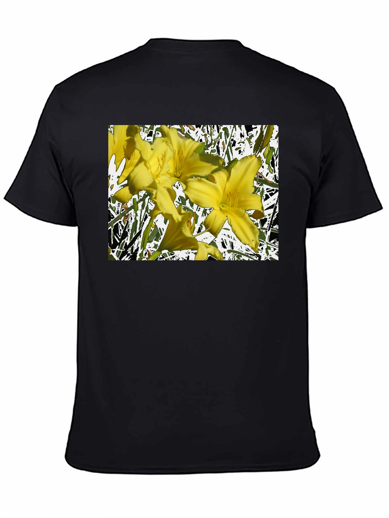 Floral Graphic Tee - Black
