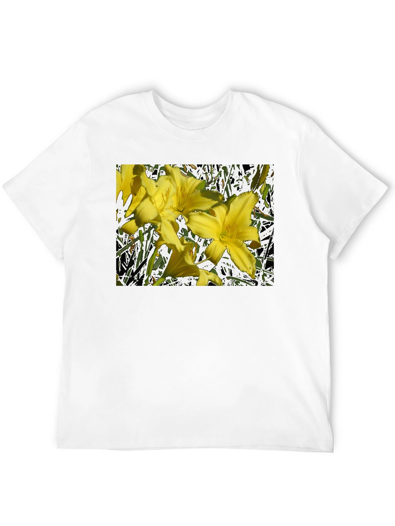 Floral Graphic Tee - Black
