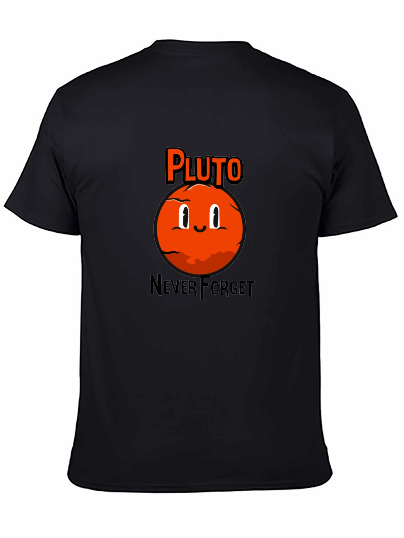 Pluto Never Forget Black T-Shirt