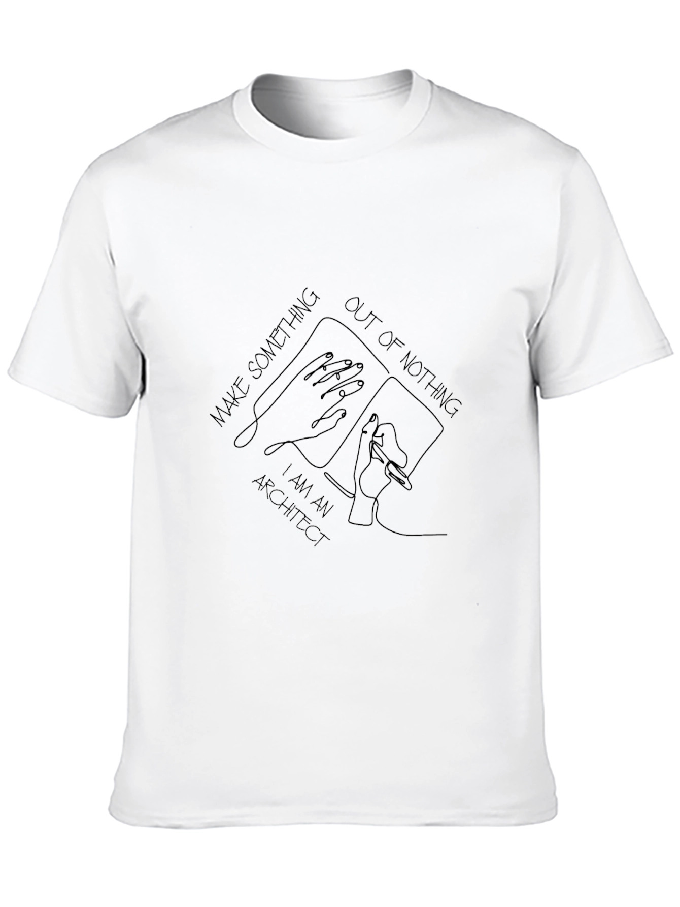 Architect Graphic Print T-Shirt - Design Drafting Creative
