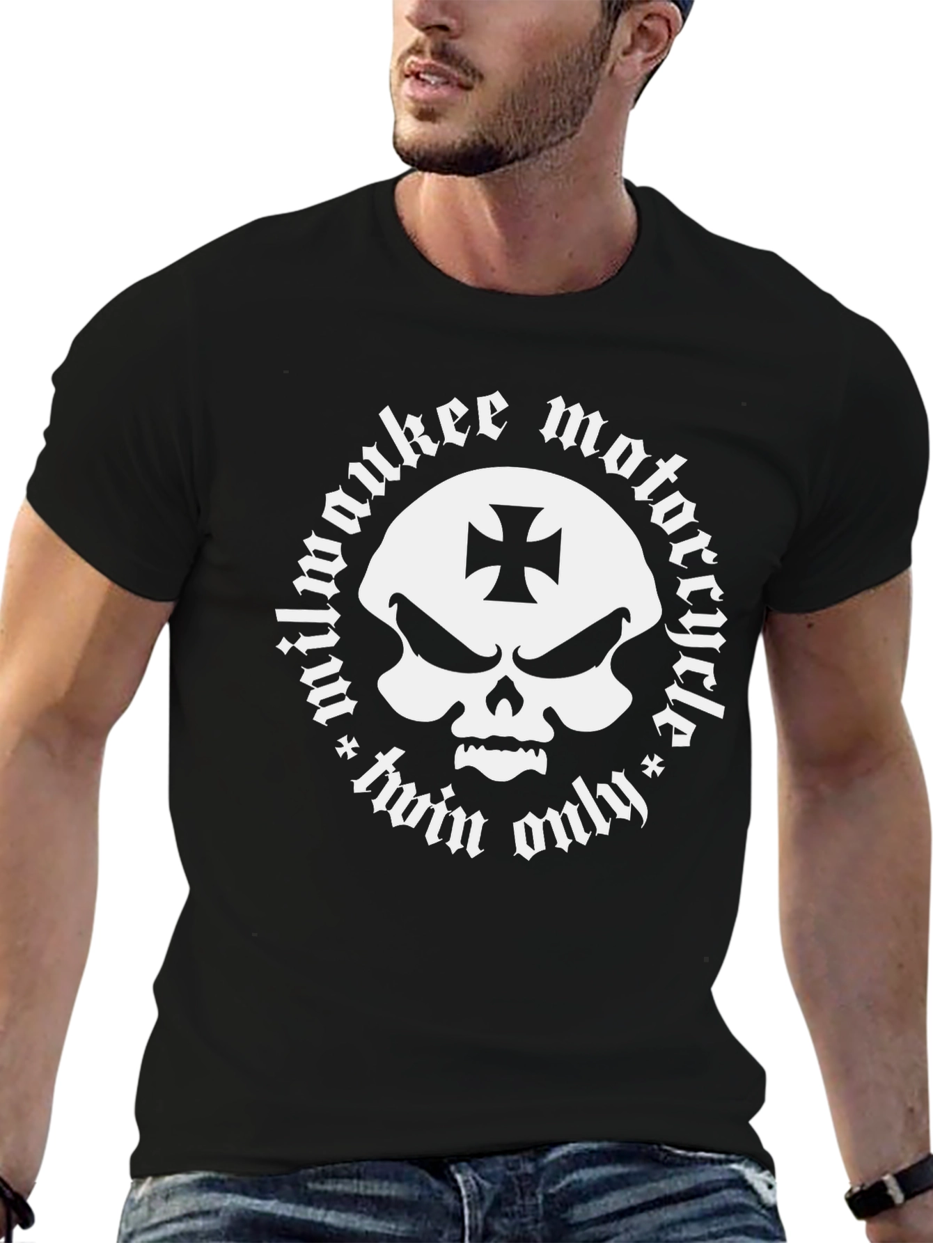 Milwaukee Motorcycle Skull T-Shirt