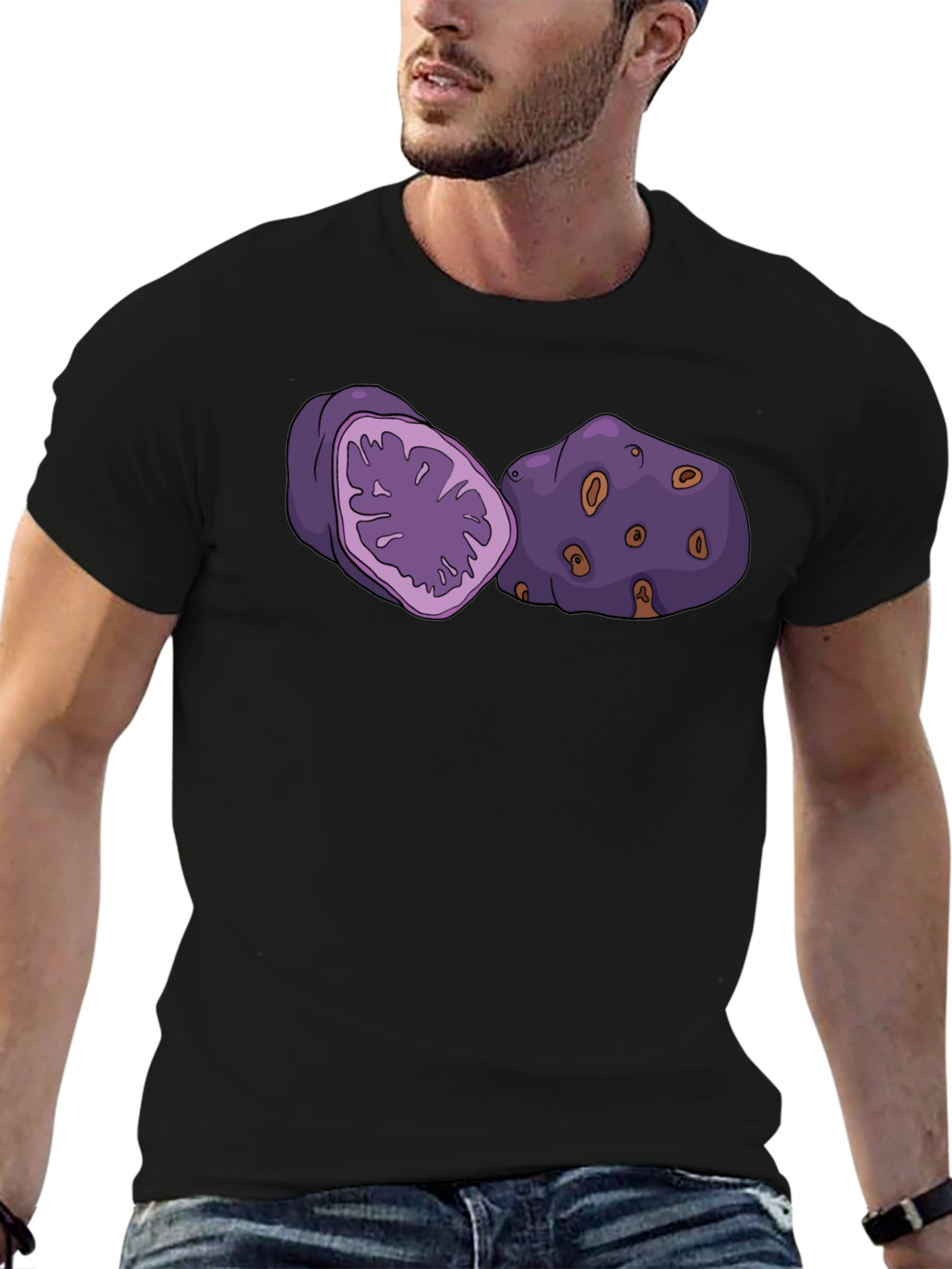 Purple Yam Graphic Tee - Funny Potato Shirt