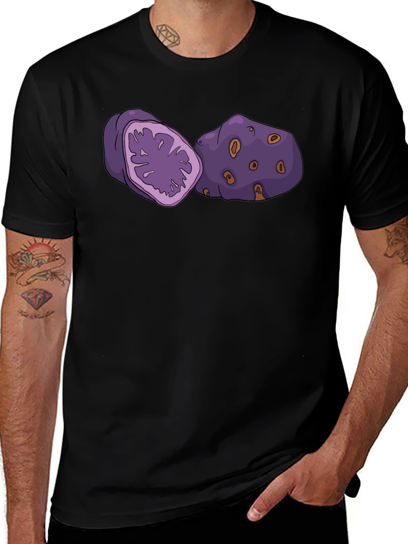 Purple Yam Graphic Tee - Funny Potato Shirt