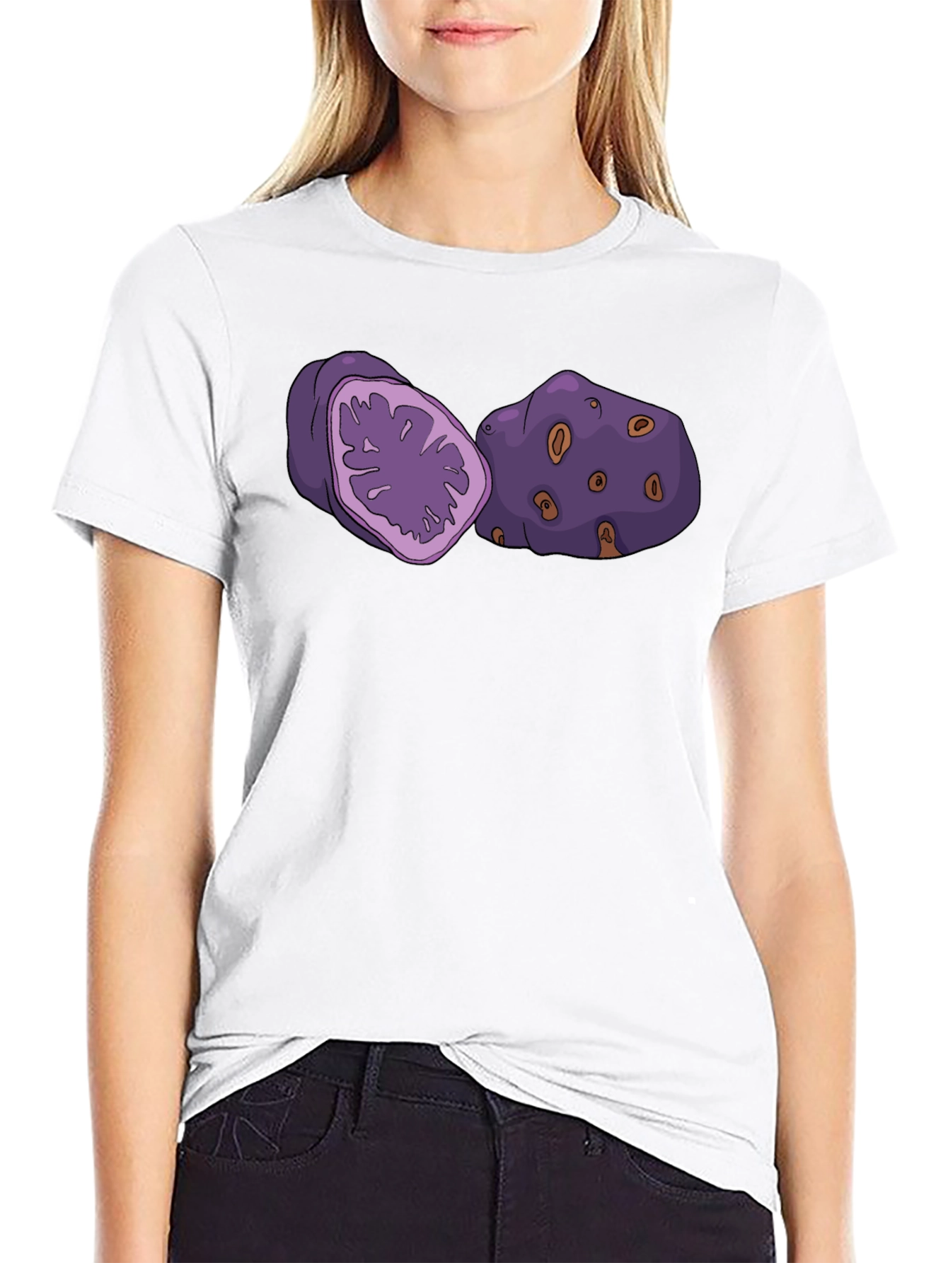 Purple Yam Graphic Tee - Funny Potato Shirt