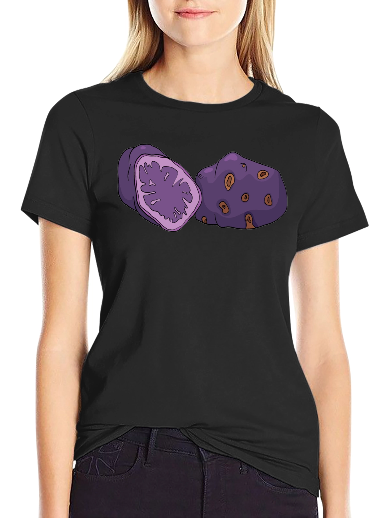 Purple Yam Graphic Tee - Funny Potato Shirt