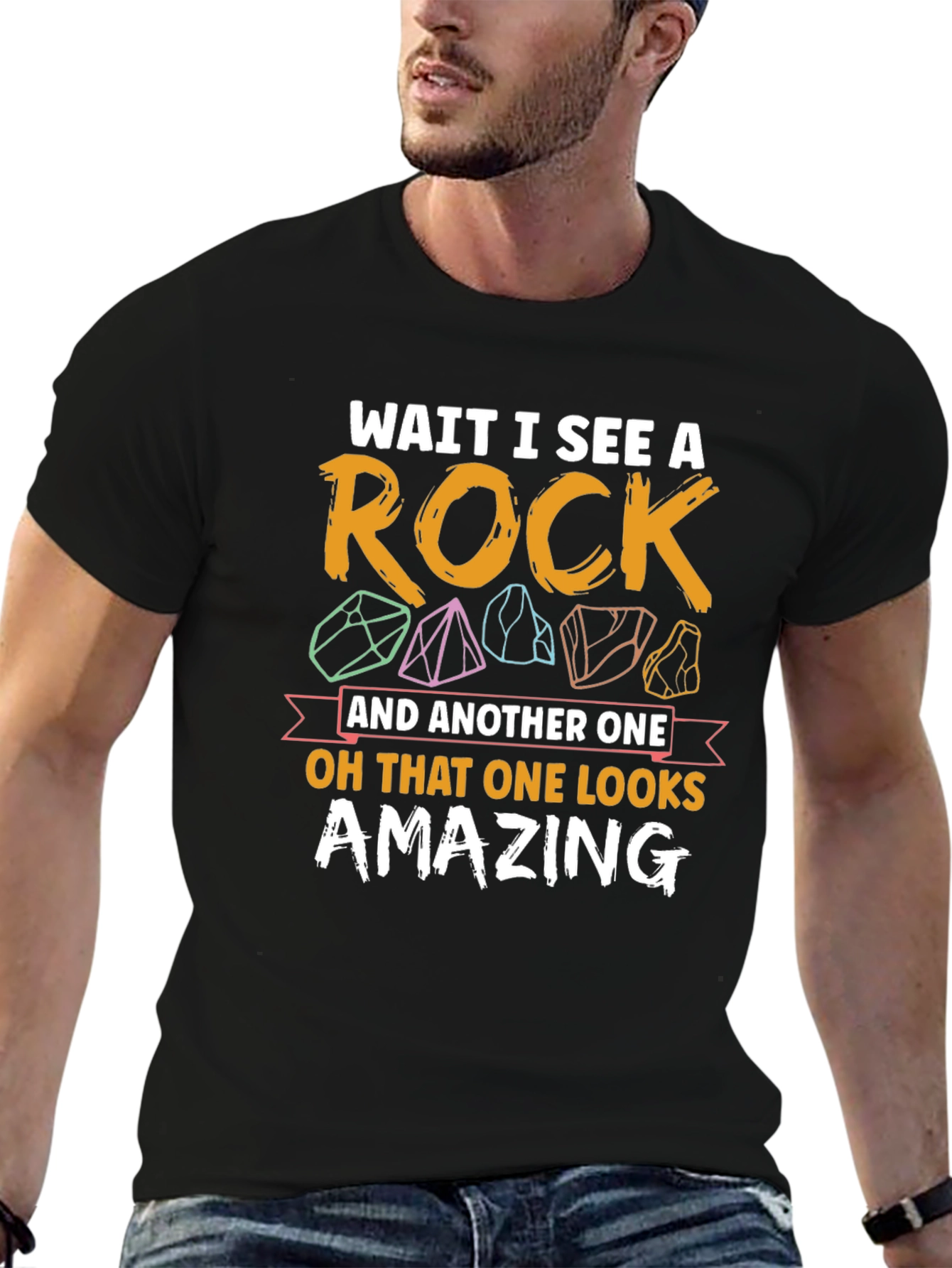 Wait I See a Rock Graphic Tee